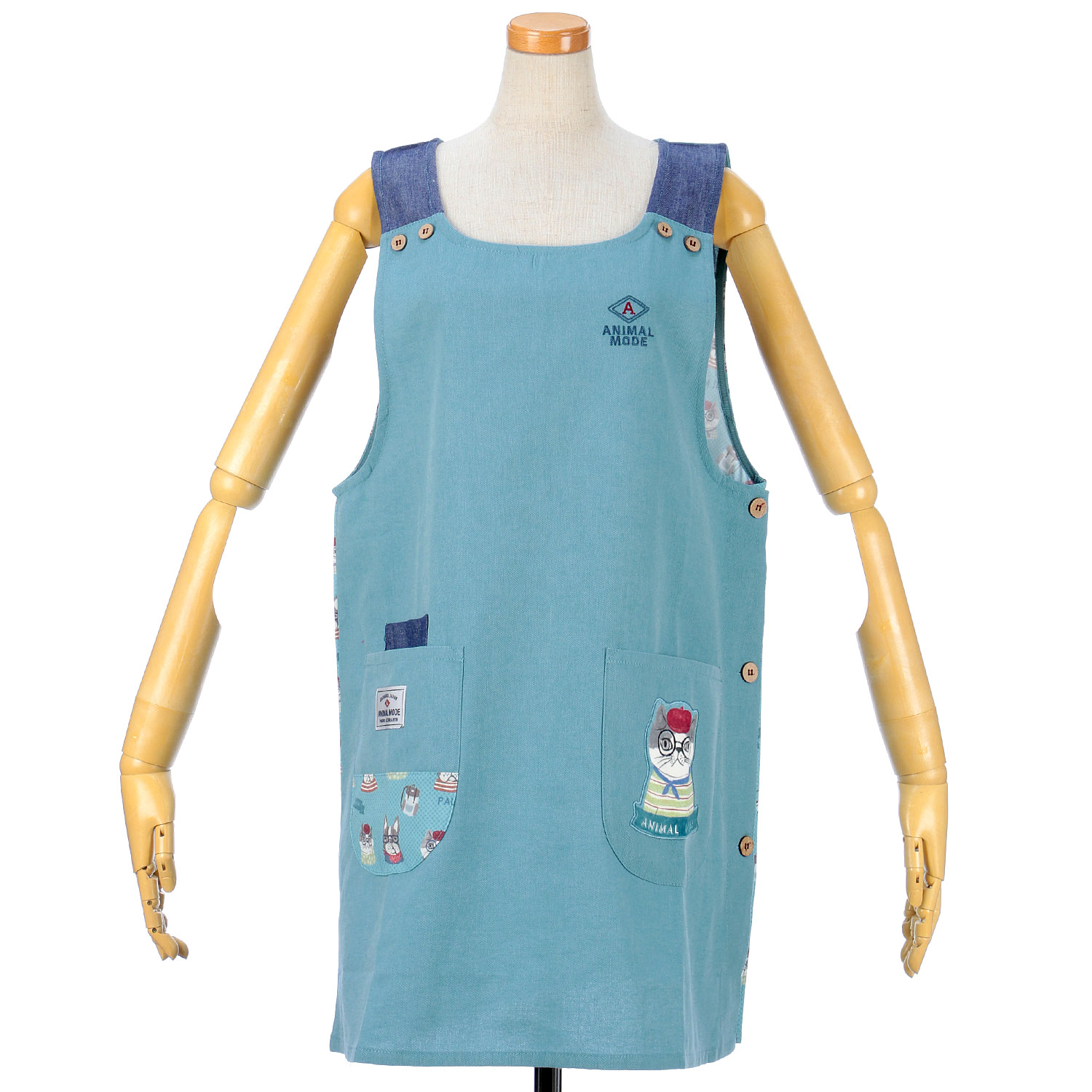 アニマルモード 脇釦あきエプロン - 画像3