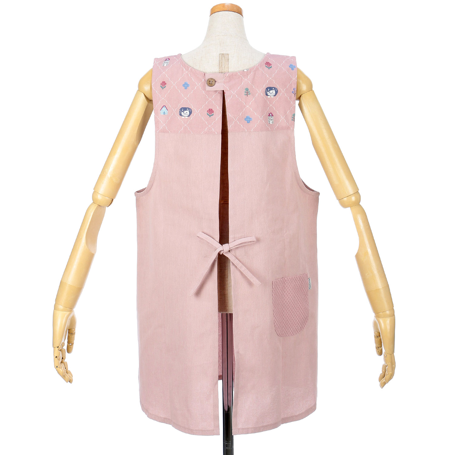 釦リボンあきエプロン - 画像2