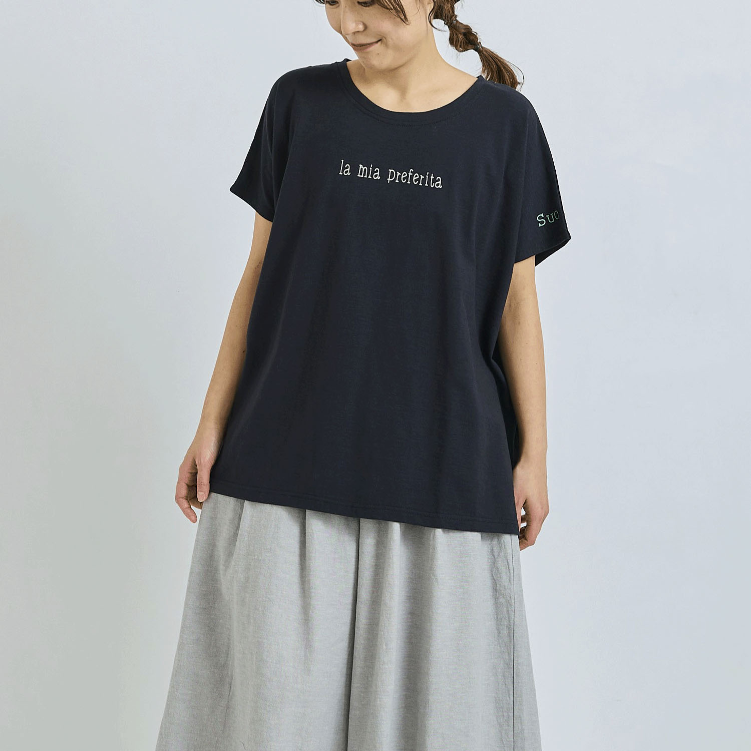 ノンノ UV加工付き ドロップショルダーカットソー - 画像2