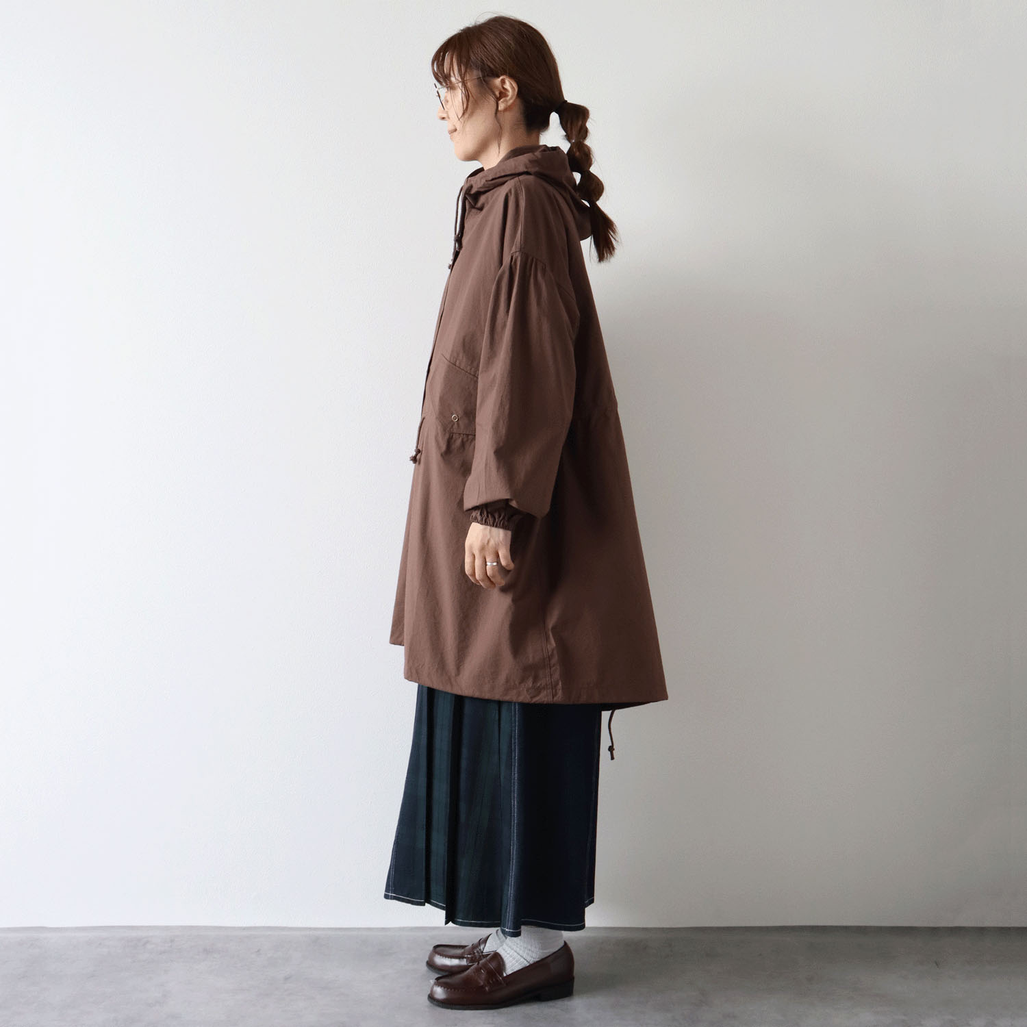 ノンノ コットンワッシャー フード付きコート - 画像3