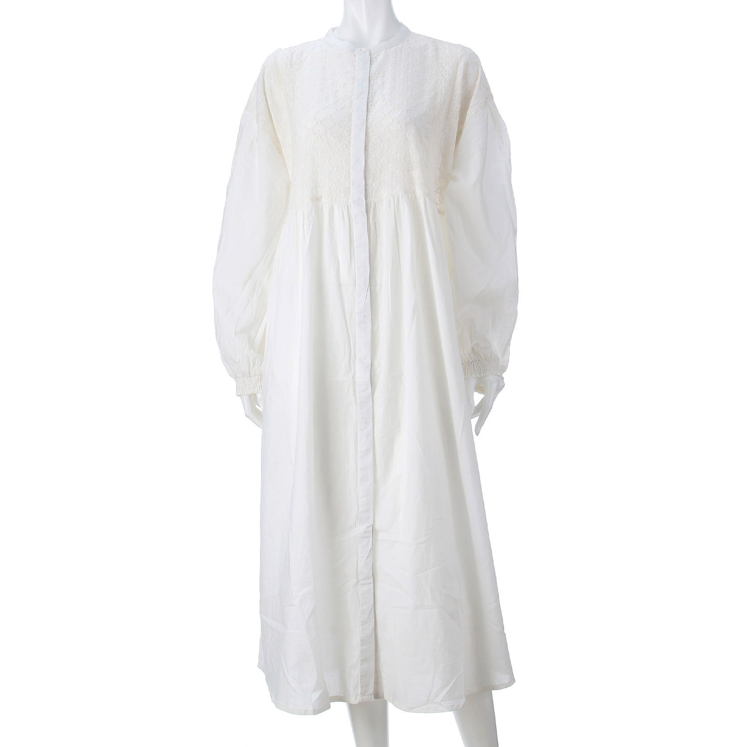 【ETONET限定】オーブ 刺繍切替長袖ワンピース - 画像3