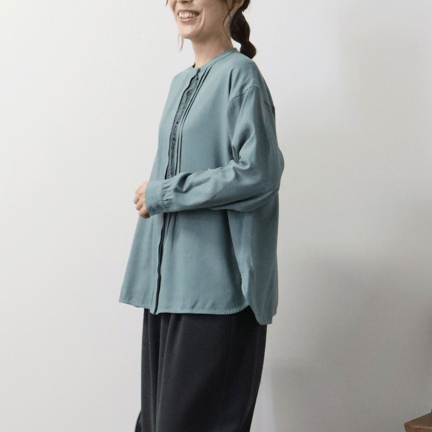 cloudnine ノンノ 前立てレース付長袖ブラウス - 画像14