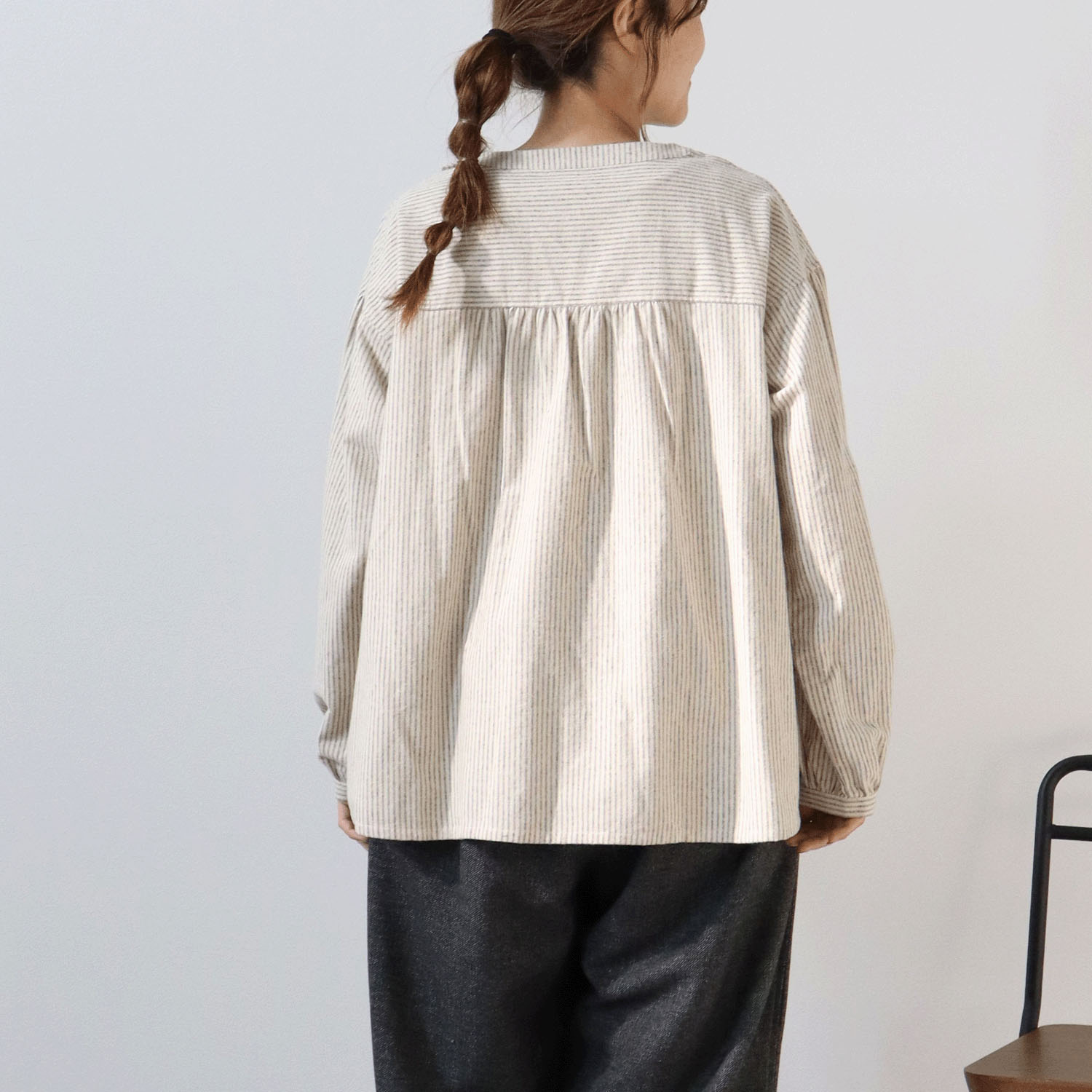 cloudnine ノンノ ストライプ・チェック柄アソートブラウス - 画像4