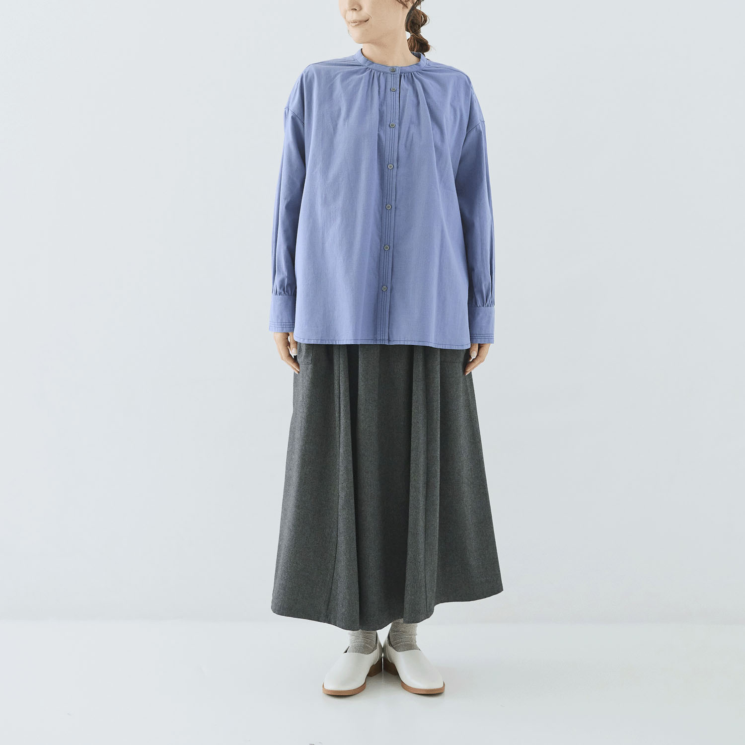 cloudnine ノンノ 配色ステッチ入り前開きチュニック - 画像13