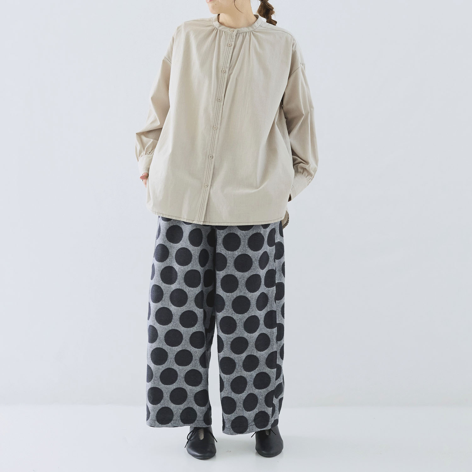 cloudnine ノンノ 配色ステッチ入り前開きチュニック - 画像9