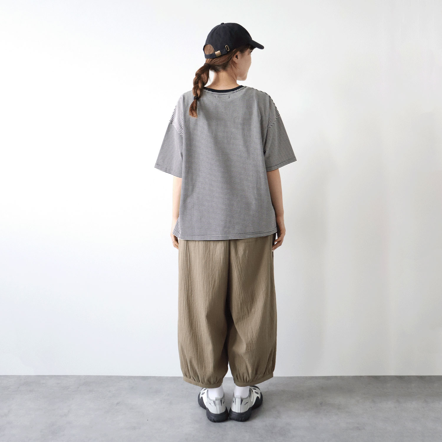 ノンノ カットソー  コットン天竺ボーダー＋リブ - 画像2