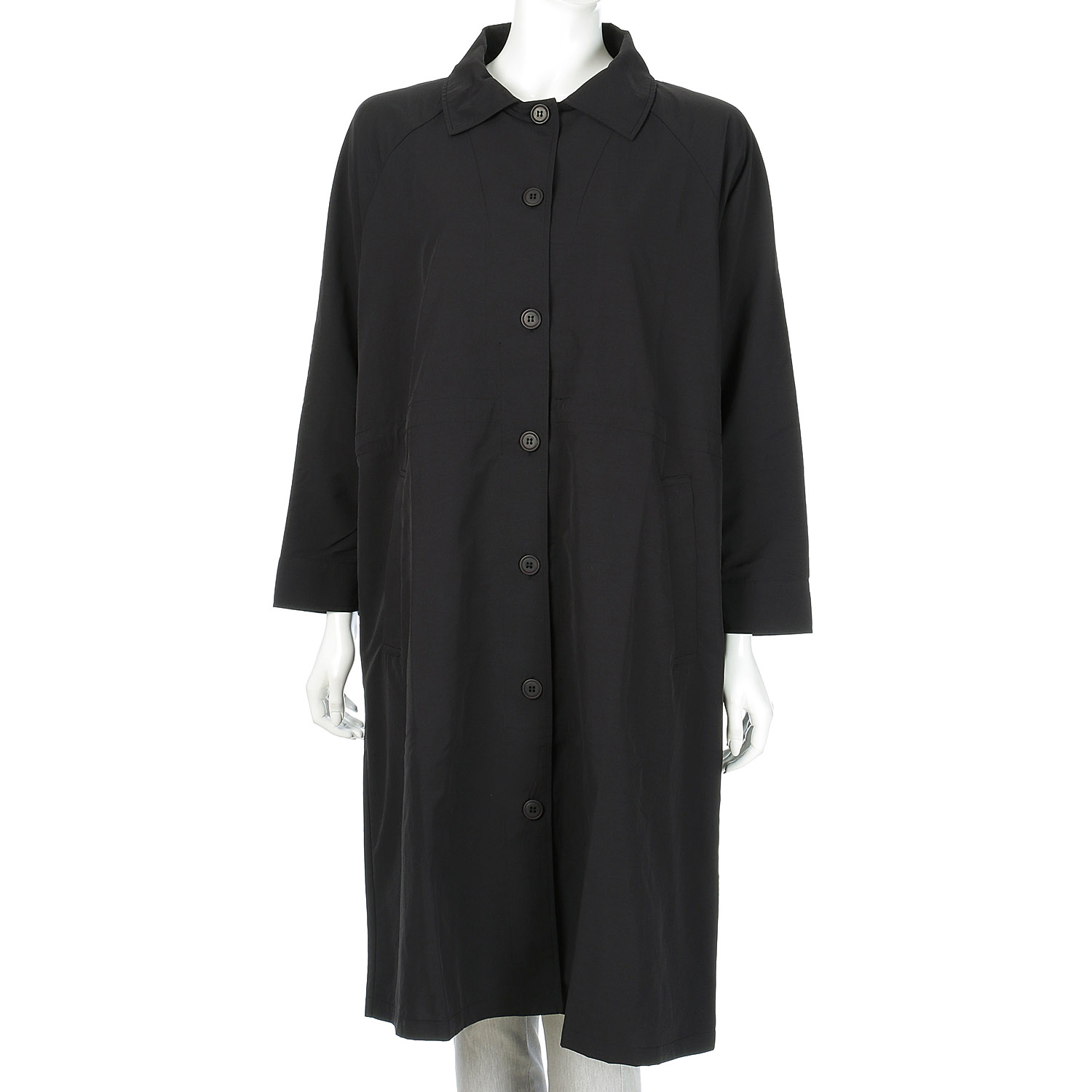 【Insta Live】bonte ナイロンワッシャーラグラン袖コート - 画像3