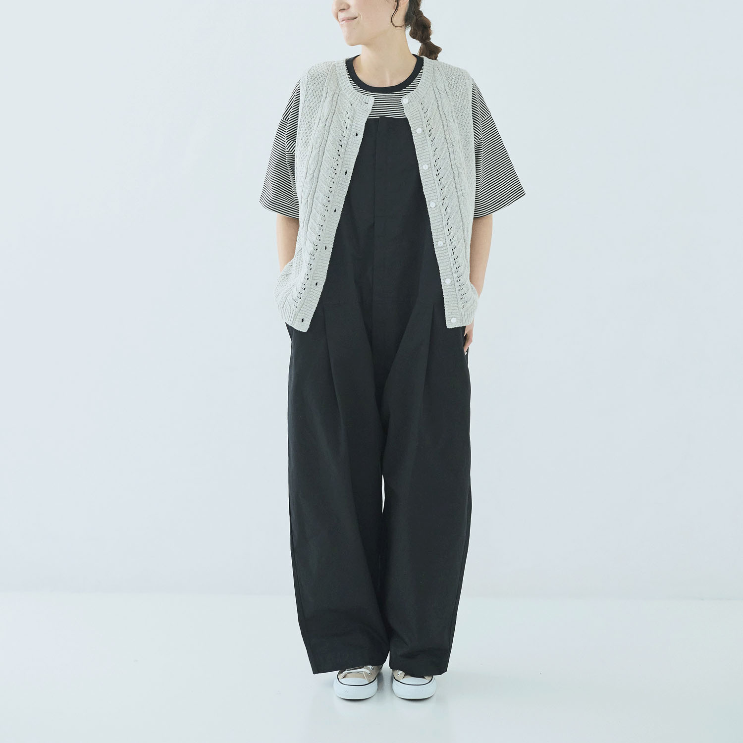 ノンノ オーバーオール コットンツイル無地 - 画像7