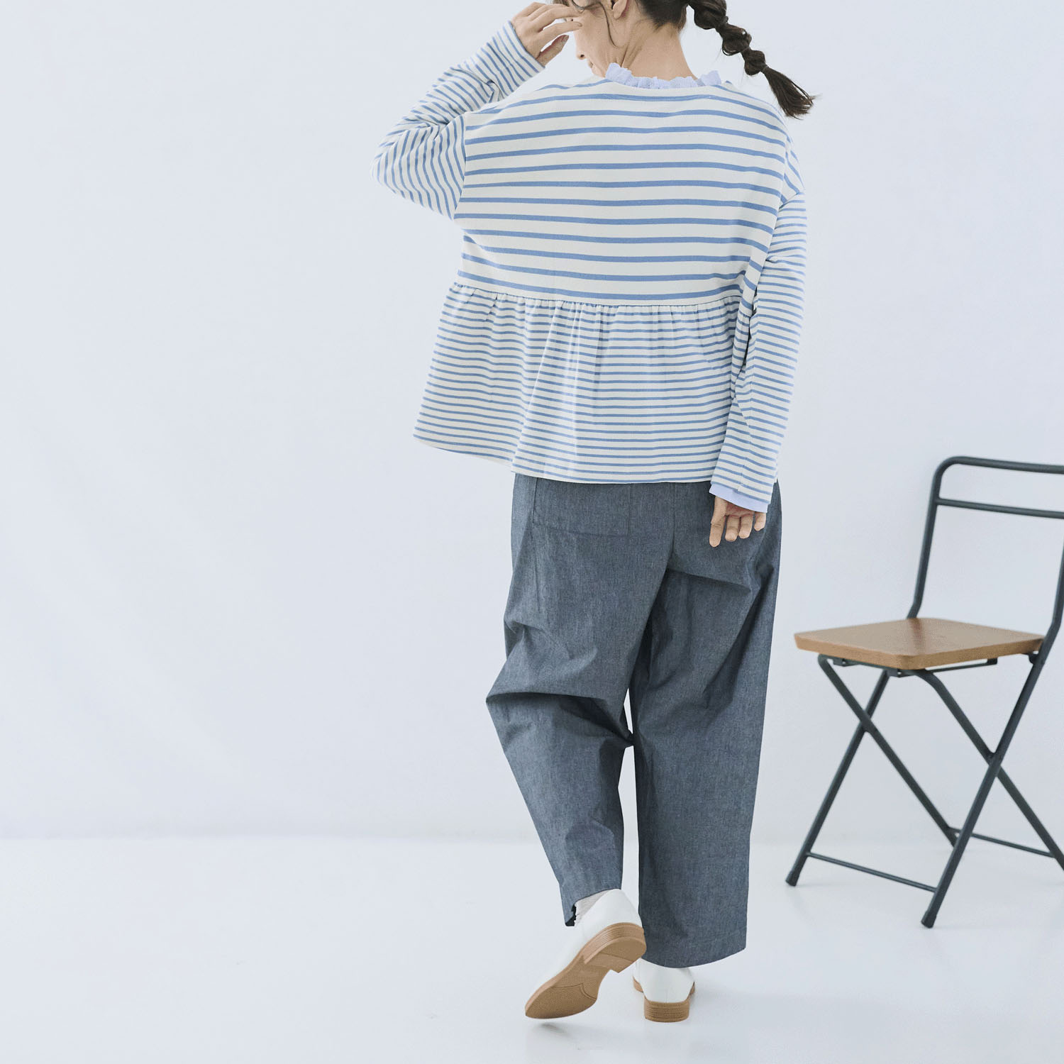 cloudnine ノンノ ボーダードッキングカットソープルオーバー - 画像15