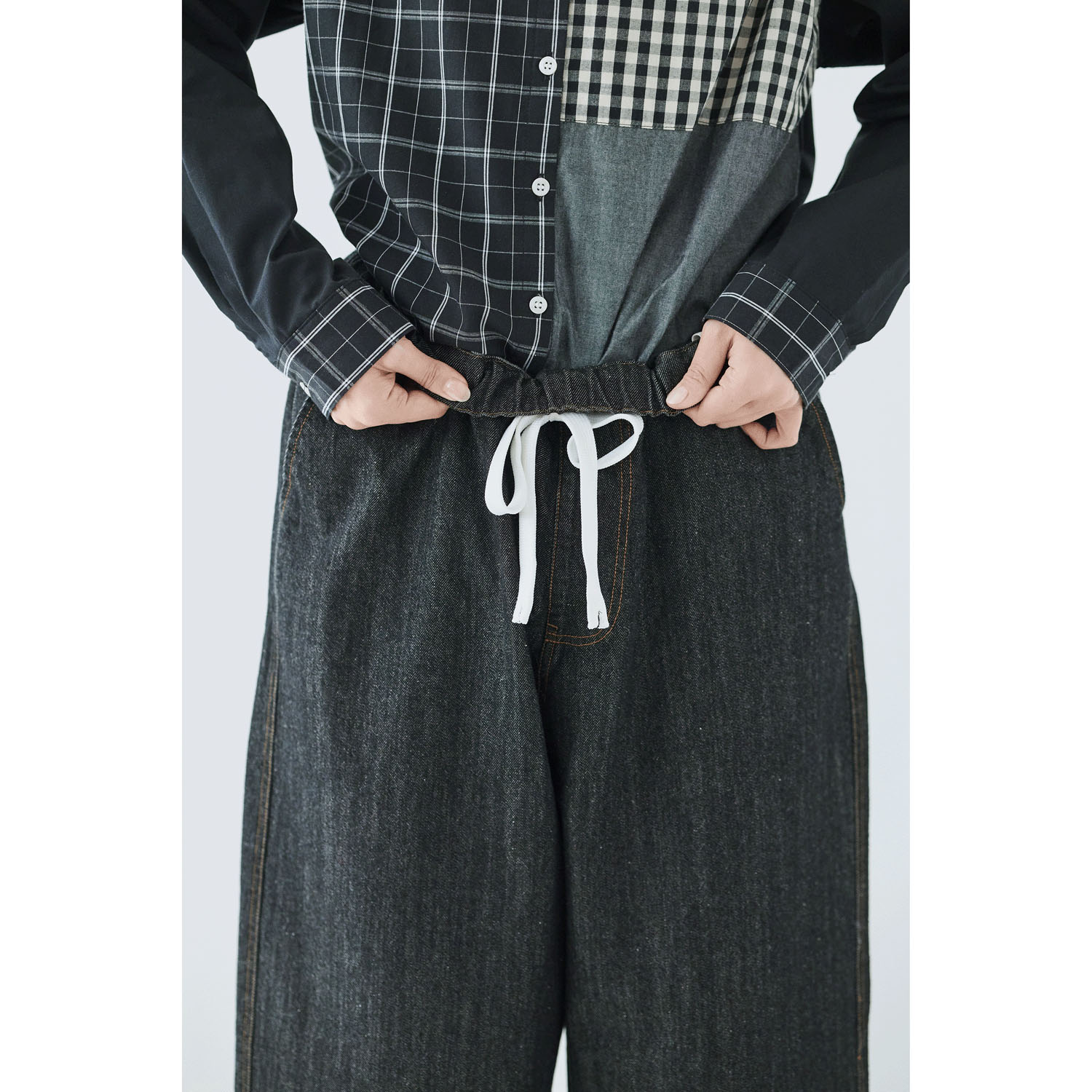 cloudnine ノンノ 9分丈ワイドストレートパンツ - 画像4