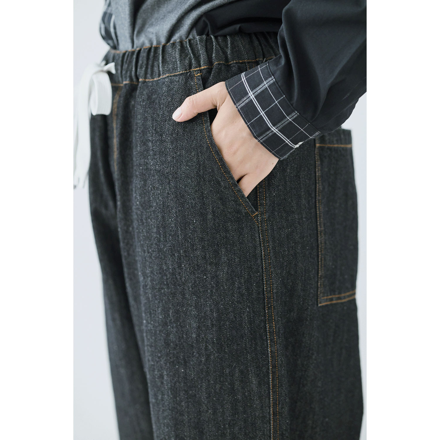 cloudnine ノンノ 9分丈ワイドストレートパンツ - 画像5