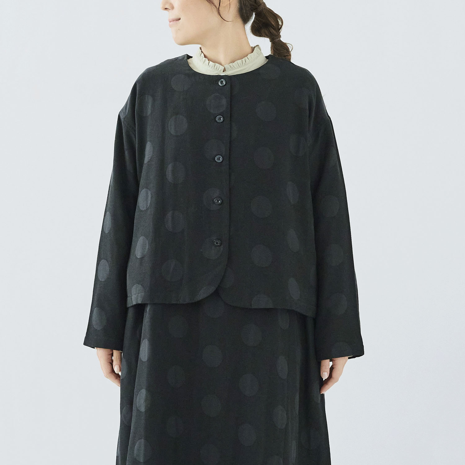 cloudnine ノンノ ジャカードドット柄ジャケット - 画像6