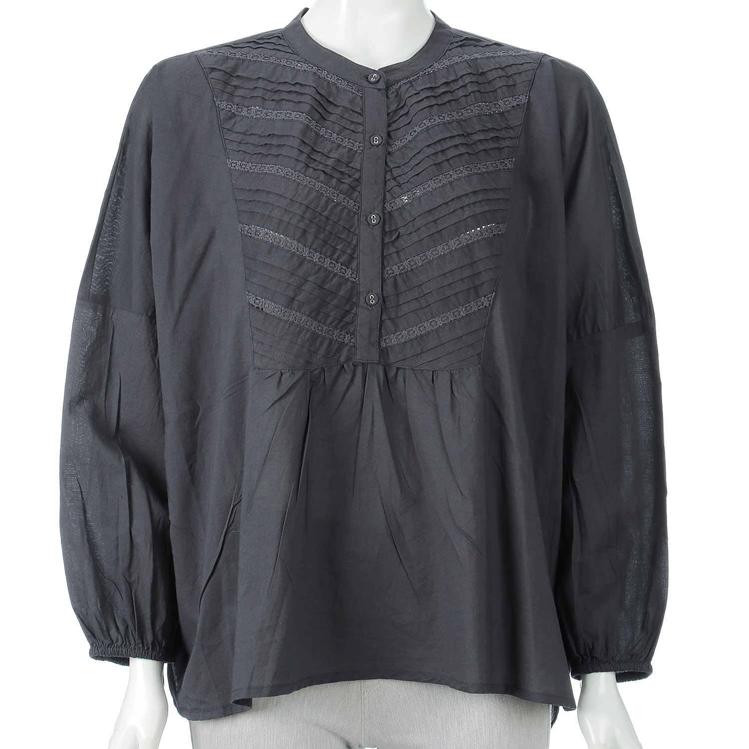 オーブ m．n タックレースシャツ - 画像2