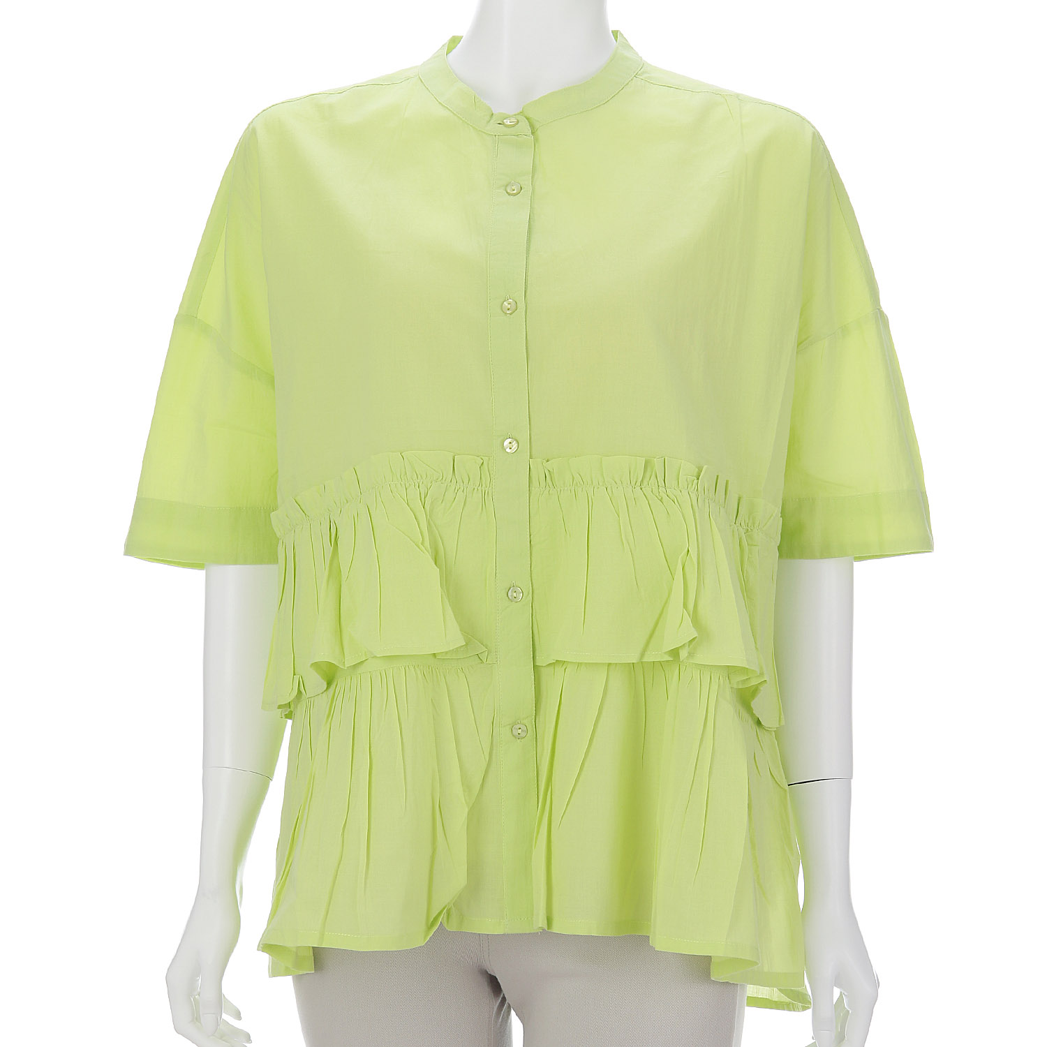 オーブ m．n 2段フリル切替ブラウス - 画像8