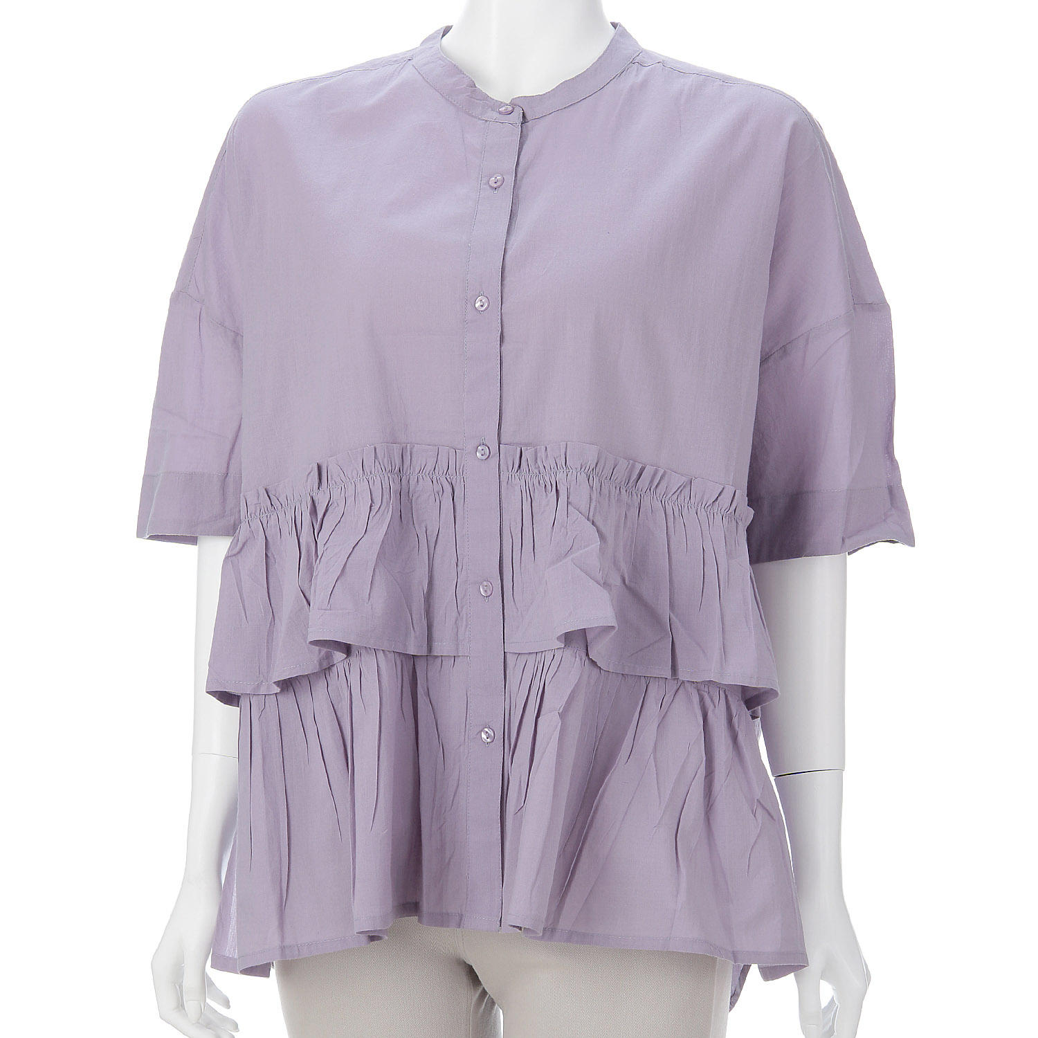 オーブ m．n 2段フリル切替ブラウス - 画像9