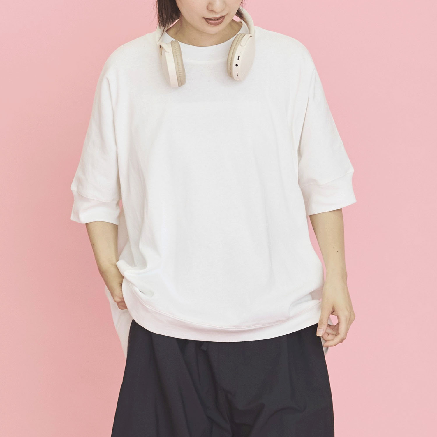 オーブ m．n リブ袖プルオーバー - 画像2