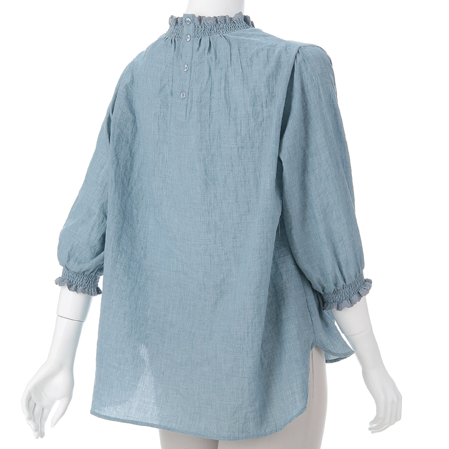 オーブ m．n リップルシャーリング六部袖ブラウス - 画像10