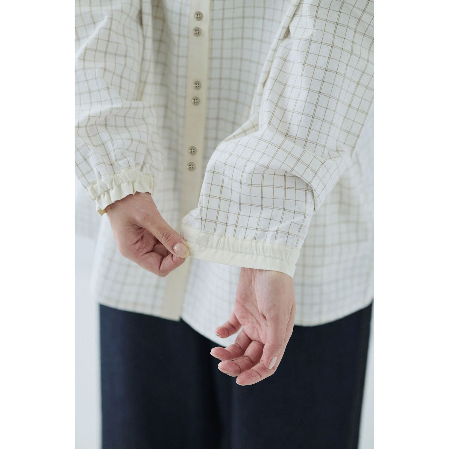 cloudnine ノンノ キャンバスチェック配色チュニック - 画像14