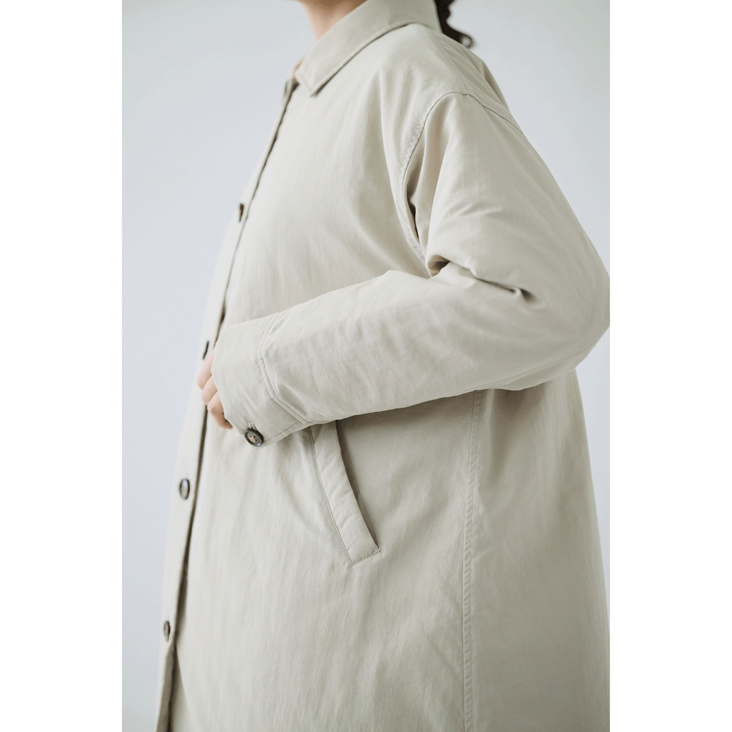 cloudnine ノンノ 中綿入りキルトミドル丈コート - 画像5