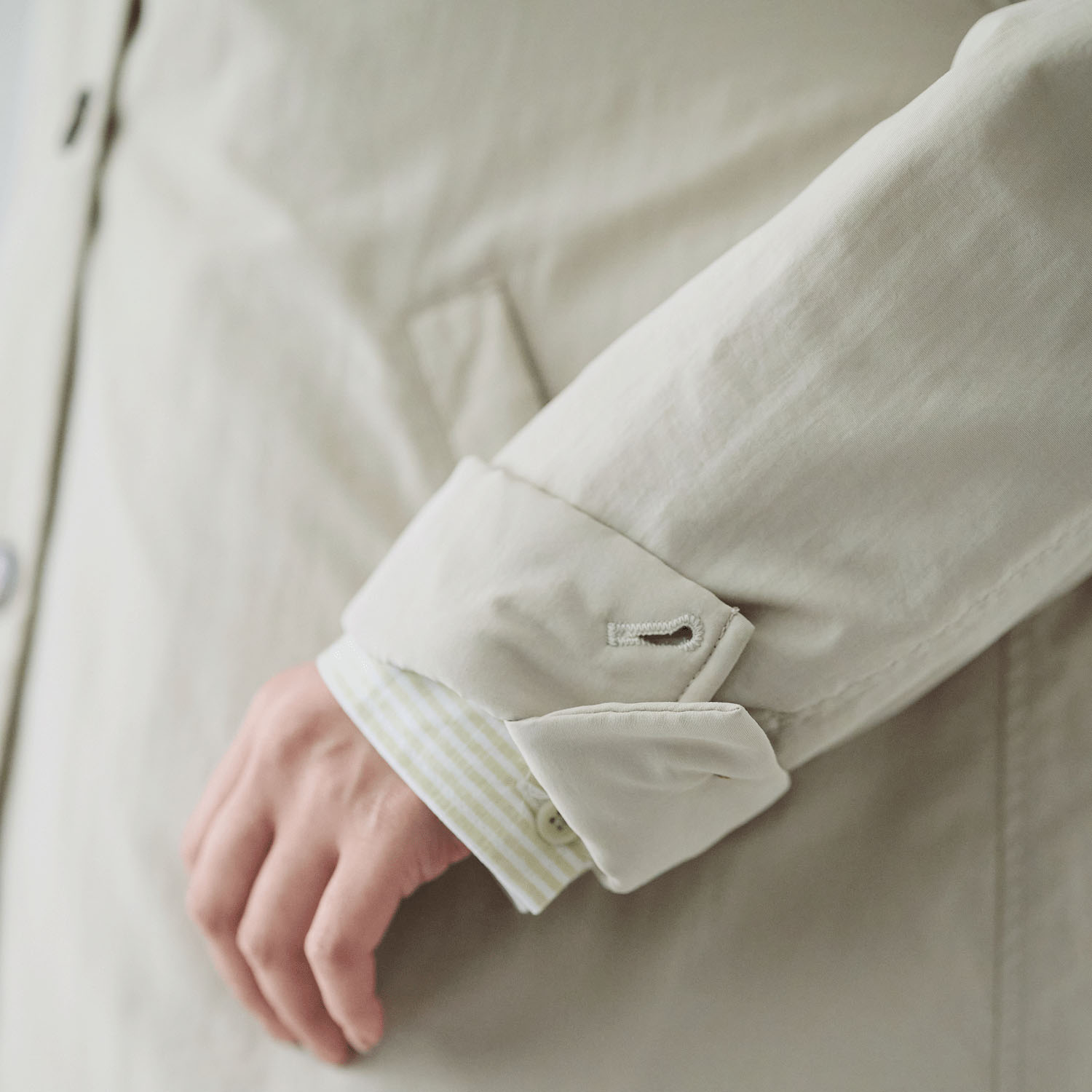 cloudnine ノンノ 中綿入りキルトミドル丈コート - 画像7