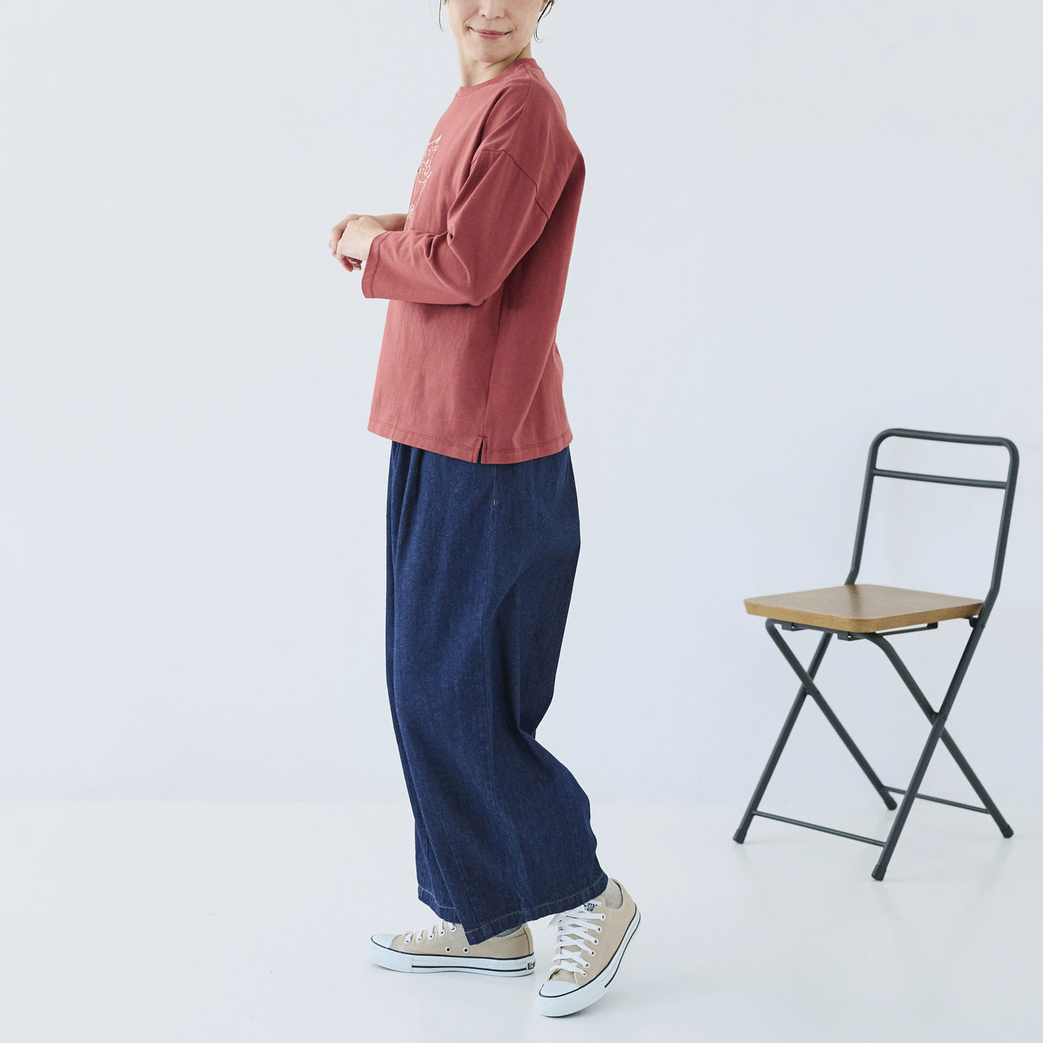 cloudnine ノンノ ネコ刺繍入りカットソー - 画像15