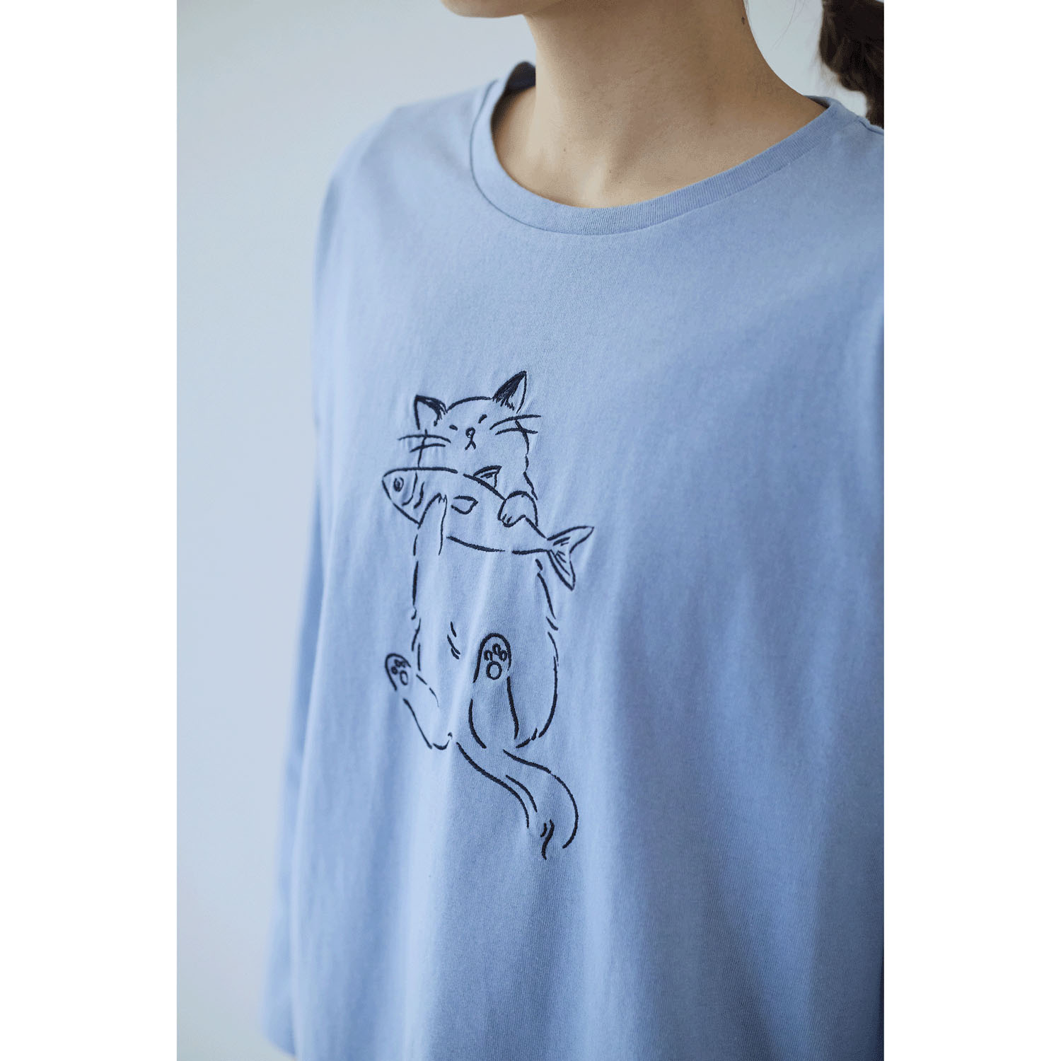 cloudnine ノンノ ネコ刺繍入りカットソー - 画像26