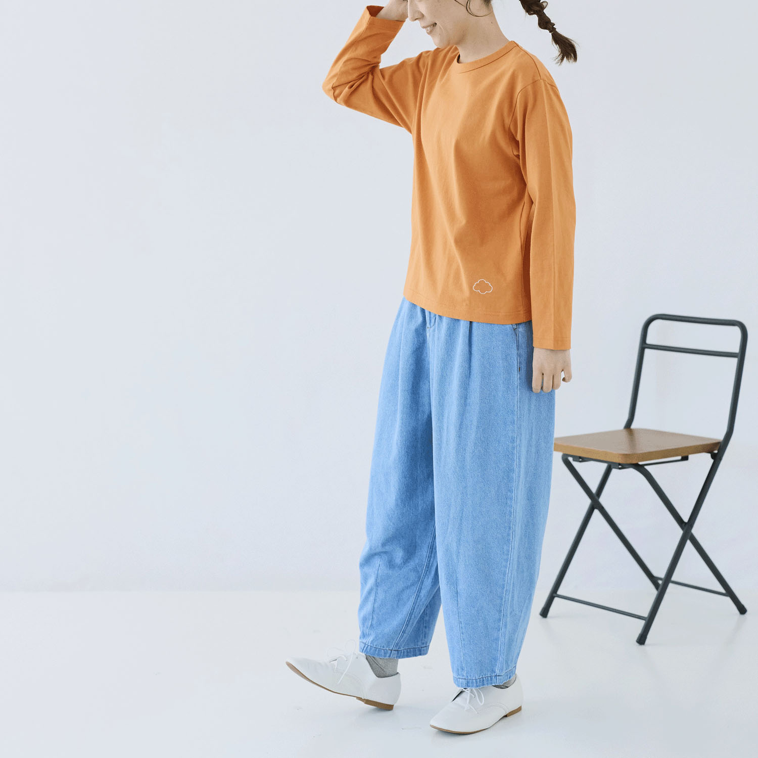 cloudnine ノンノ USAコットン雲刺繍カットソー - 画像14