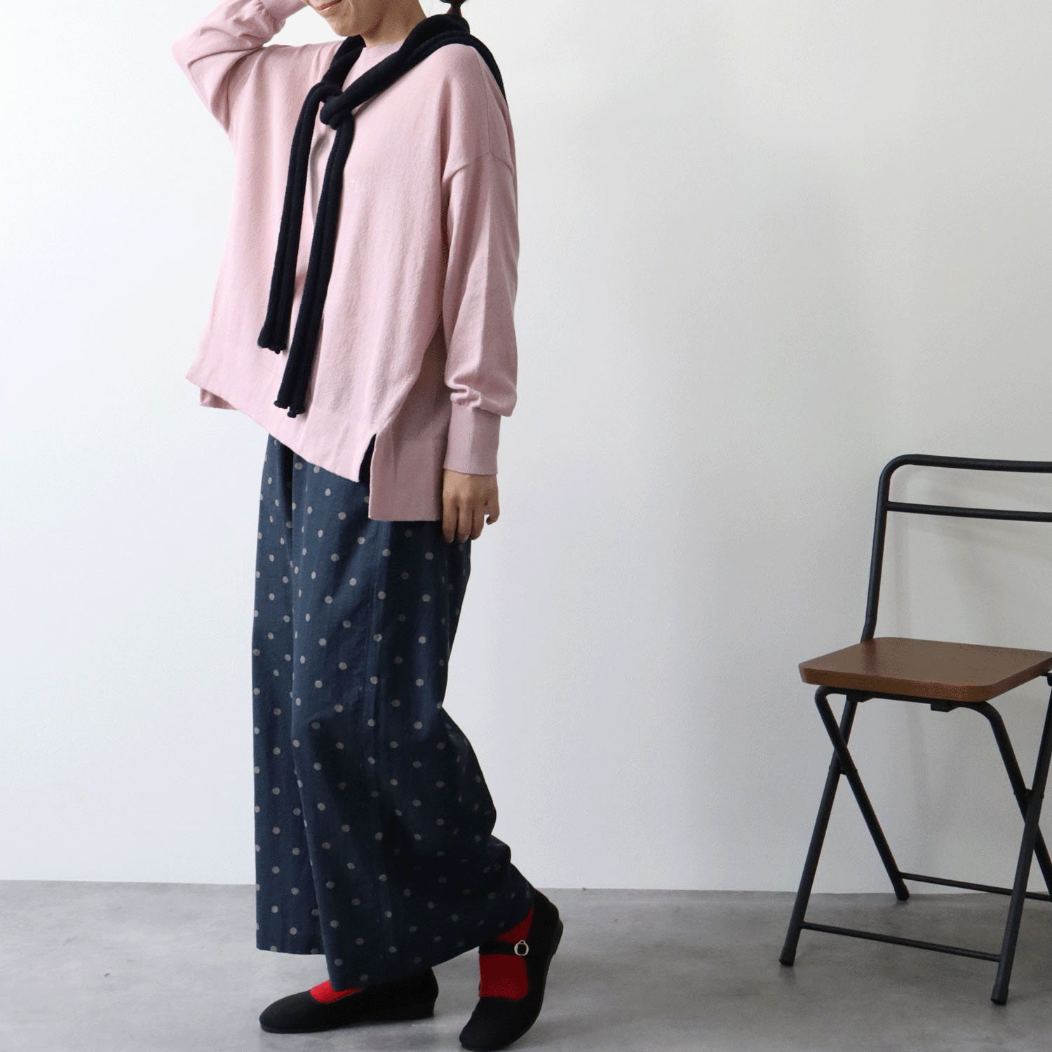 cloudnine ノンノ ロゴ刺繍入りニットプルオーバー - 画像12