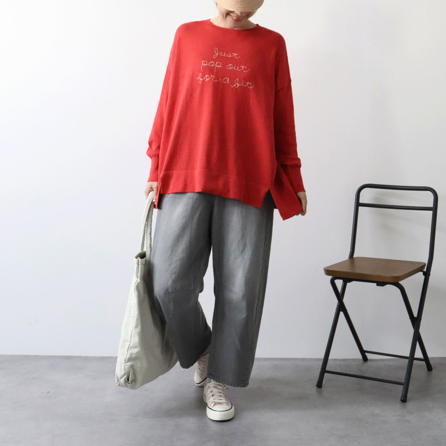 cloudnine ノンノ ロゴ刺繍入りニットプルオーバー - 画像14