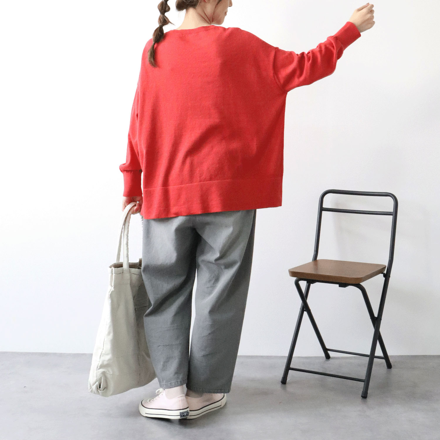 cloudnine ノンノ ロゴ刺繍入りニットプルオーバー - 画像15