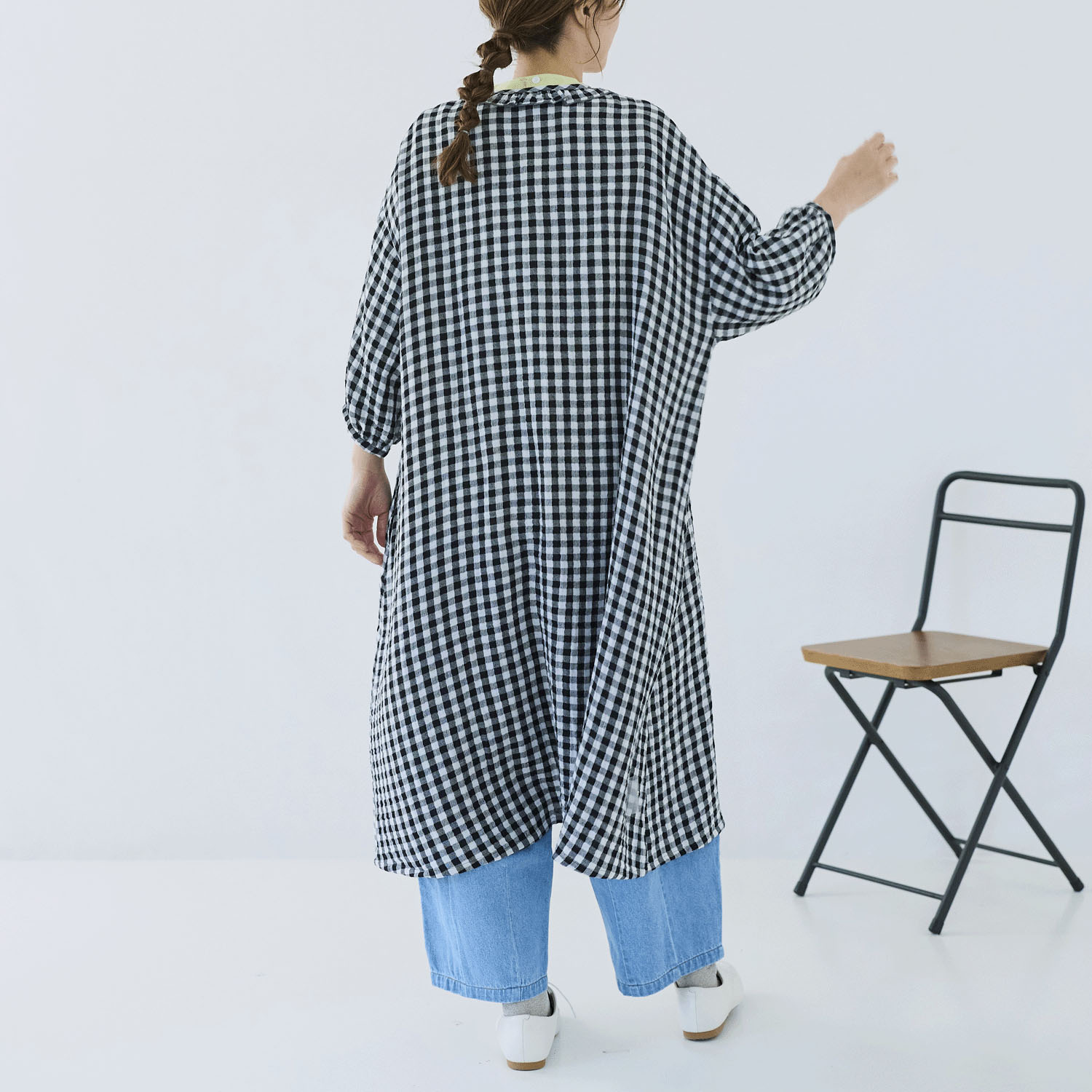 cloudnine ノンノ コットンダブルガーゼ前開きワンピース - 画像14