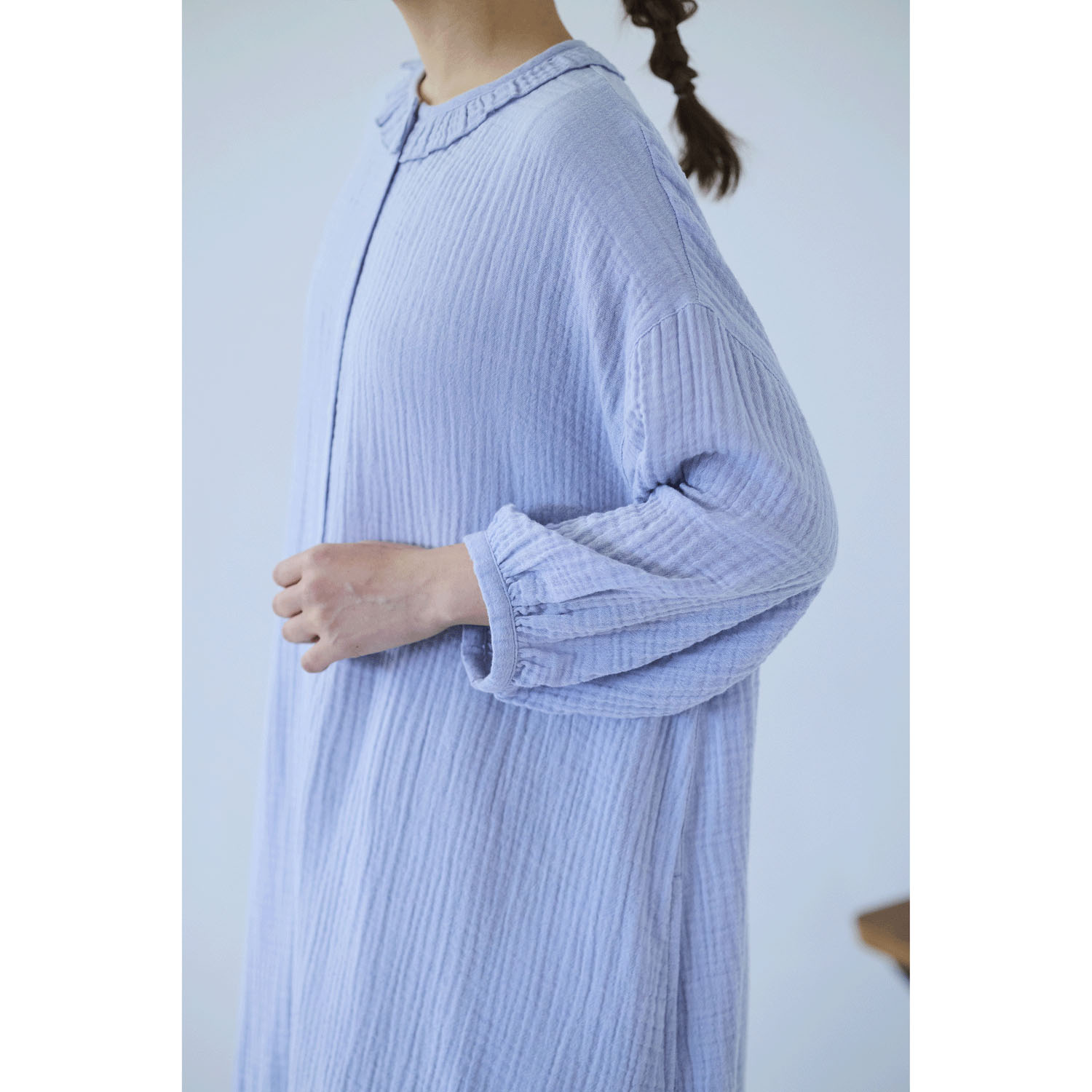 cloudnine ノンノ コットンダブルガーゼ前開きワンピース - 画像9