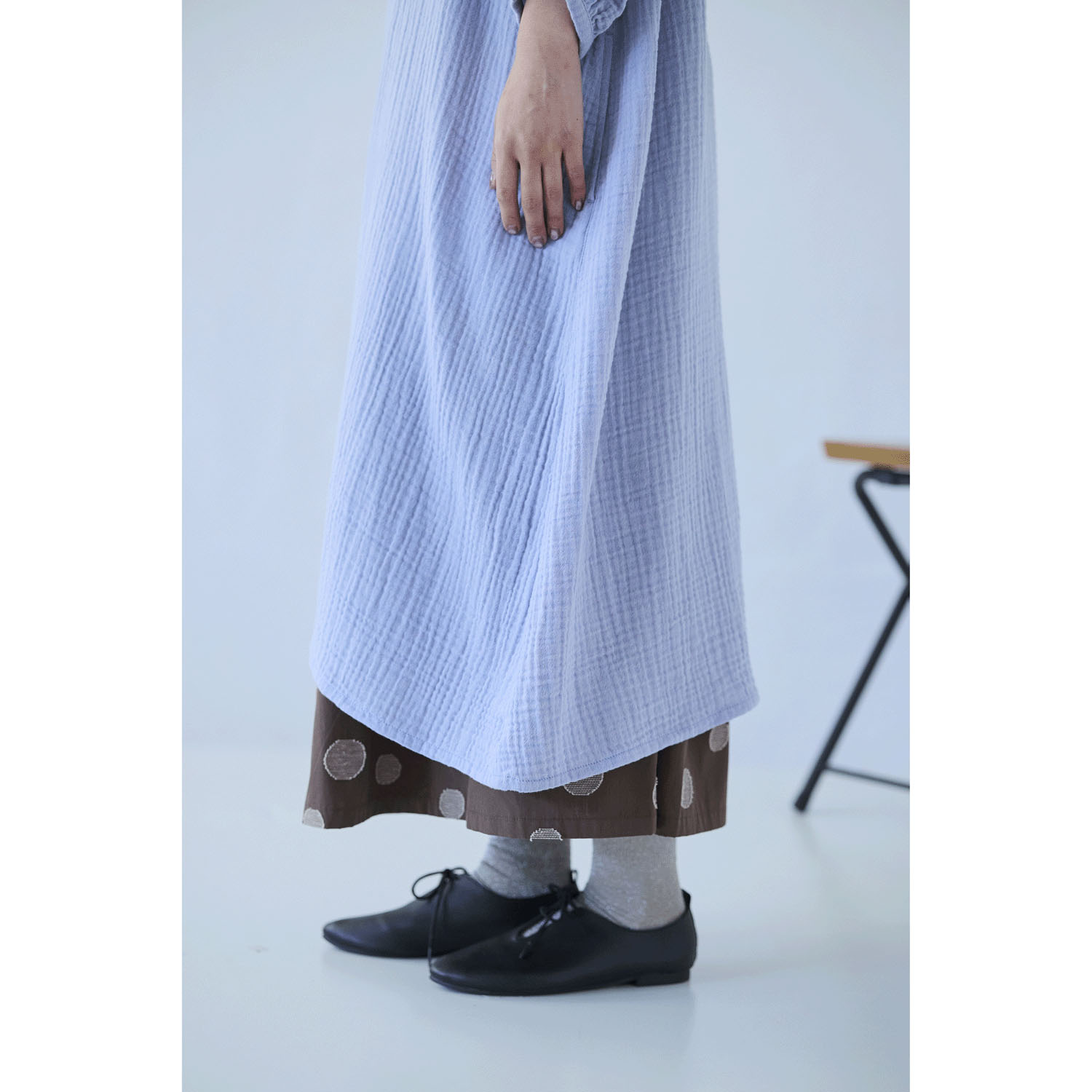 cloudnine ノンノ コットンダブルガーゼ前開きワンピース - 画像10