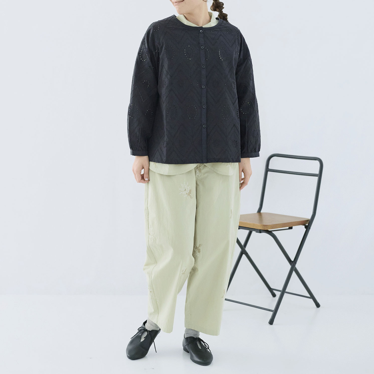 cloudnine ノンノ 60sコットン生地 総レース 9分袖 ショート丈アウター - 画像9