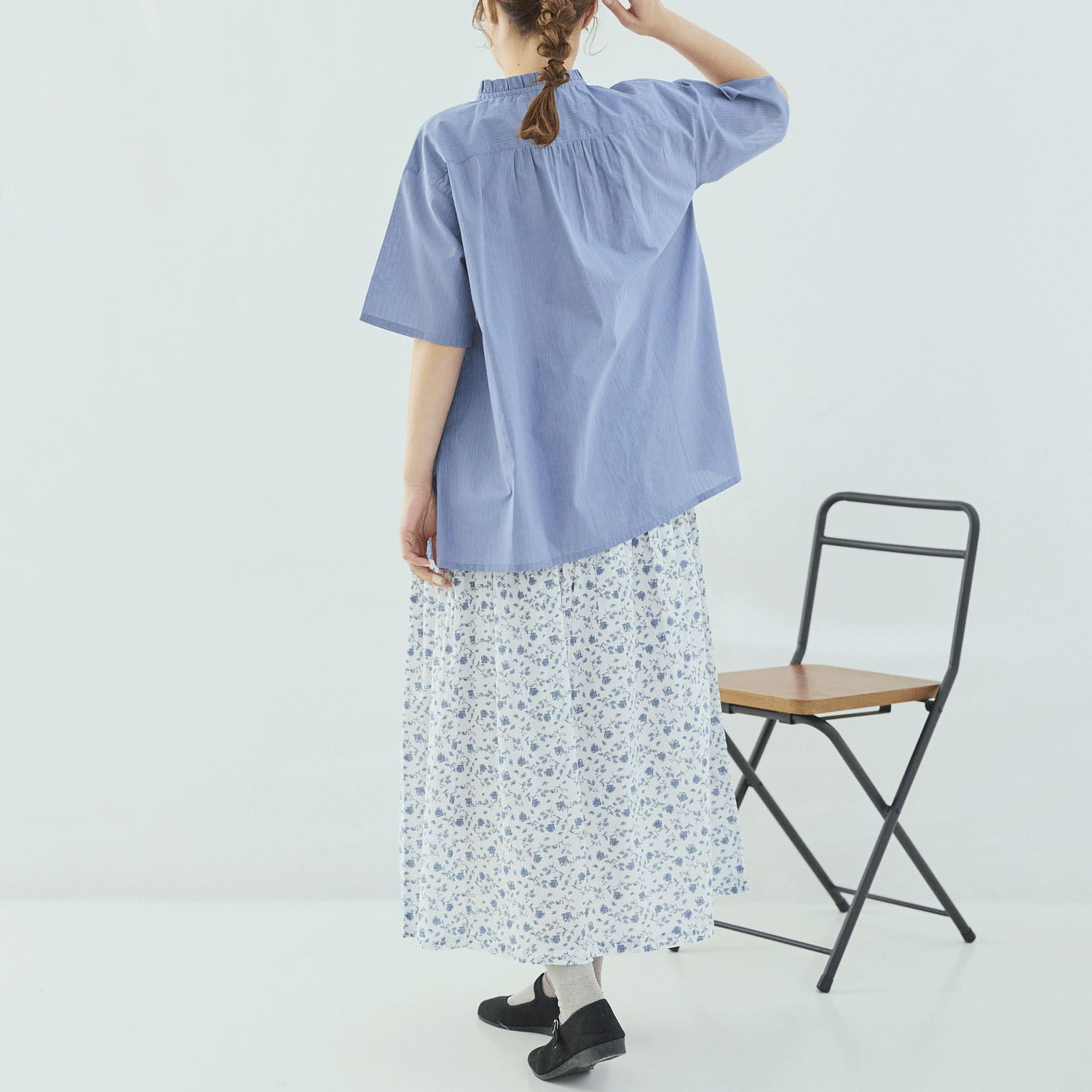 cloudnine ノンノ 花刺繍ネックフリルチュニック - 画像21