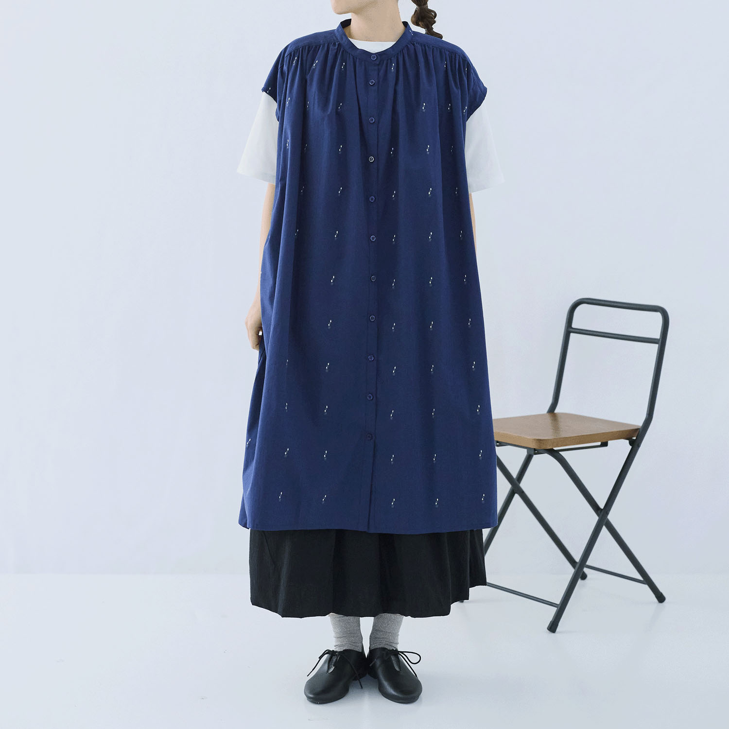 cloudnine ノンノ コットンジャカード花柄ワンピース - 画像16