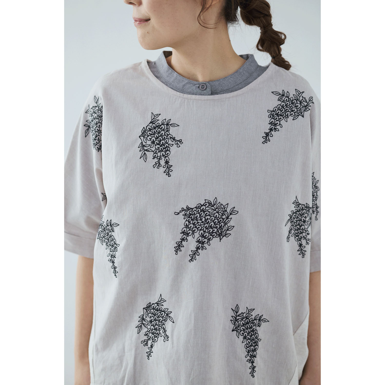 れんげ ノンノ 和花刺繍ドルマンブラウス - 画像8