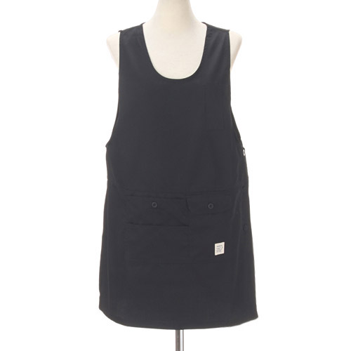 【数量限定】cloudnine サイドボタン定番無地エプロン