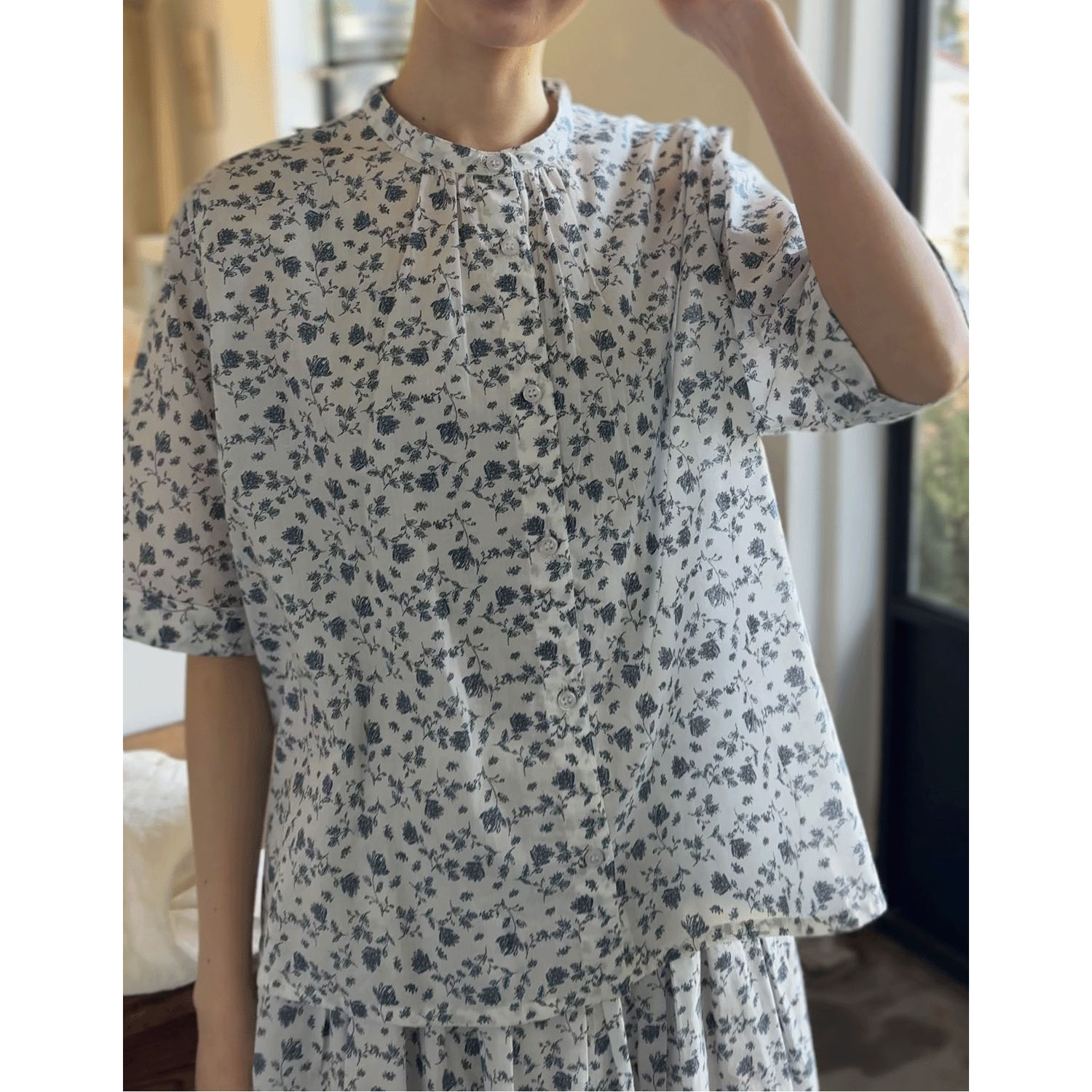 cloudnine 60キャンブリック花柄pt．ブラウス - 画像2