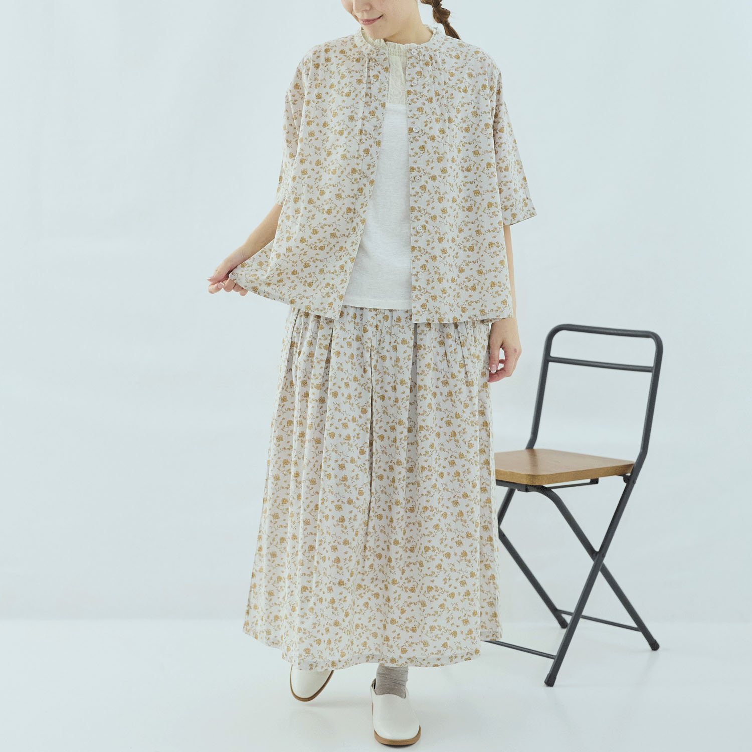 cloudnine 60キャンブリック花柄pt．ブラウス - 画像6