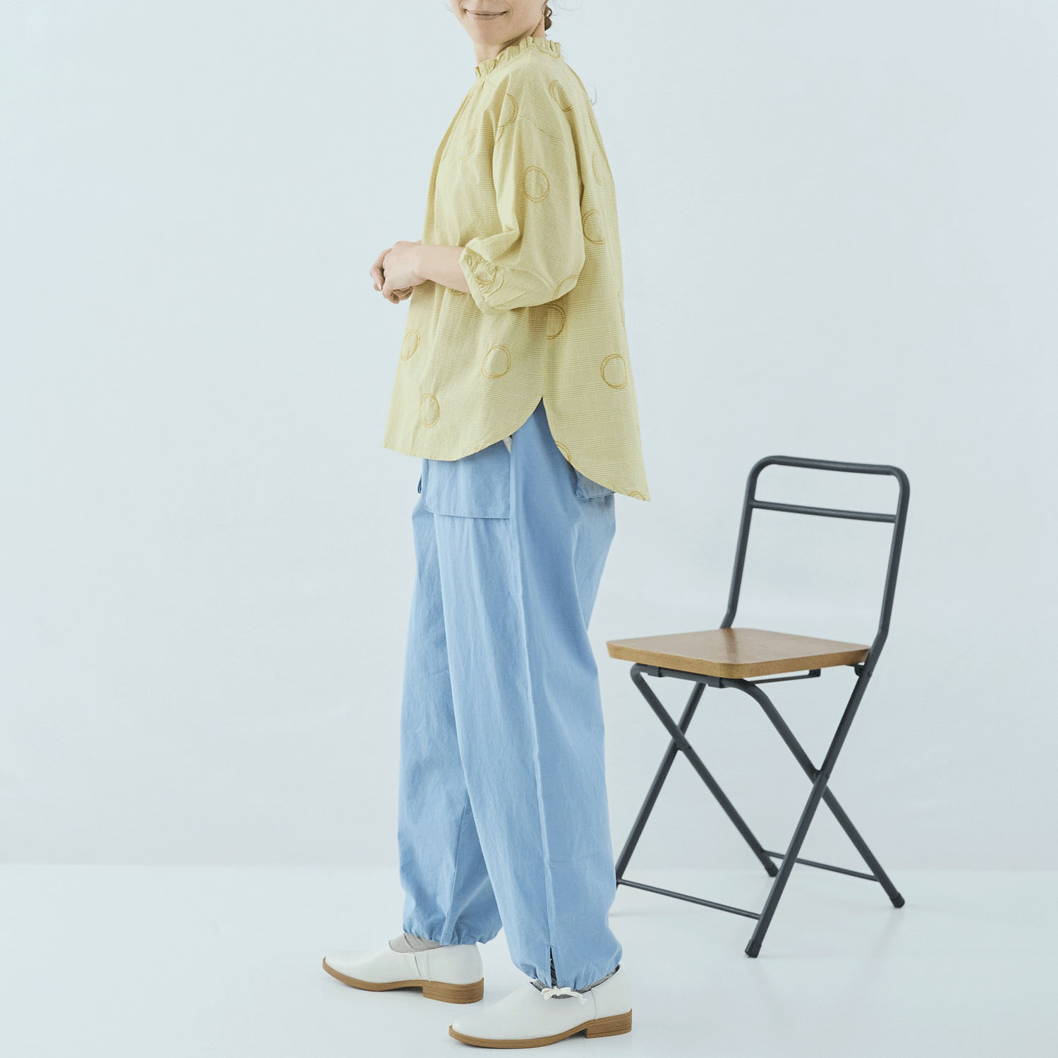 cloudnine サークル刺繍が映える コットンブラウス - 画像12