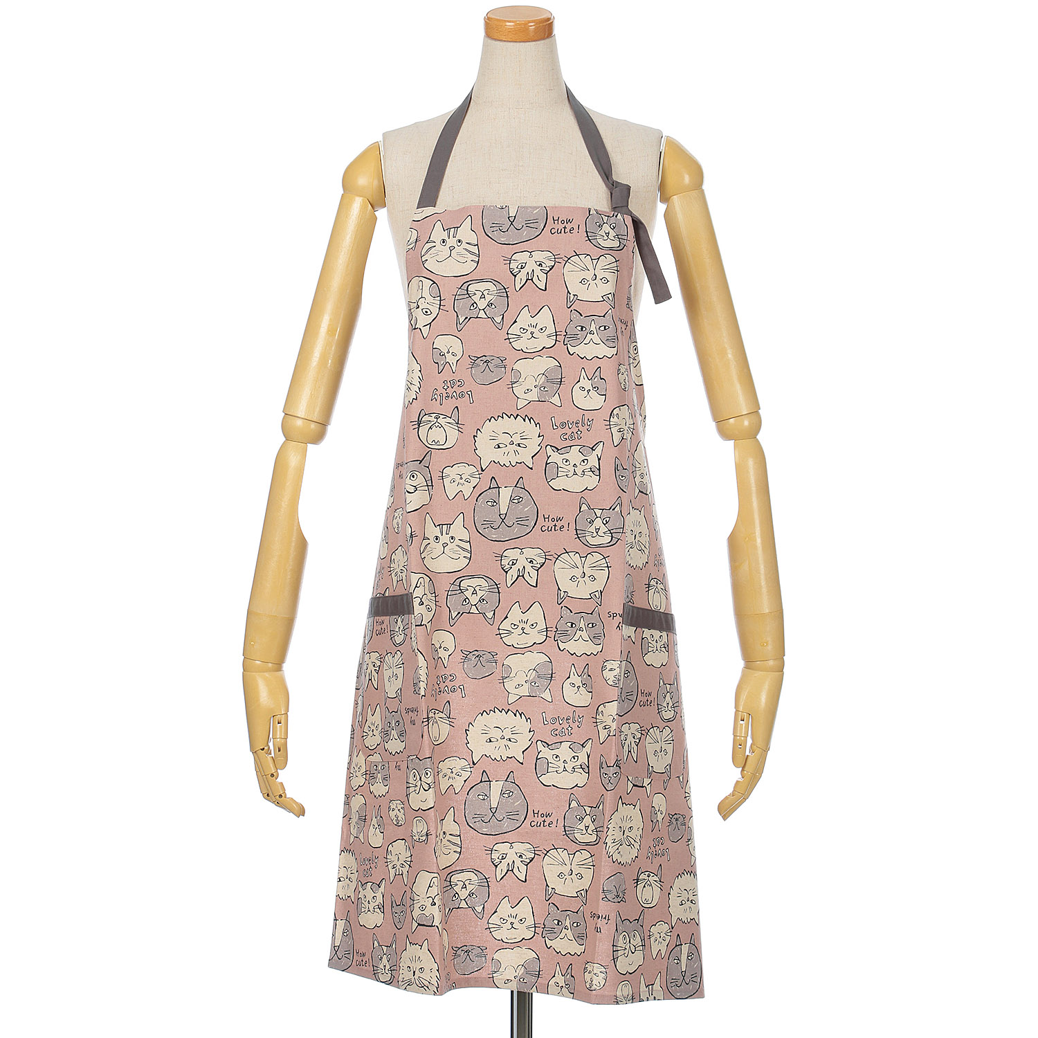 ポポシ― キャットフェースエプロン - 画像1