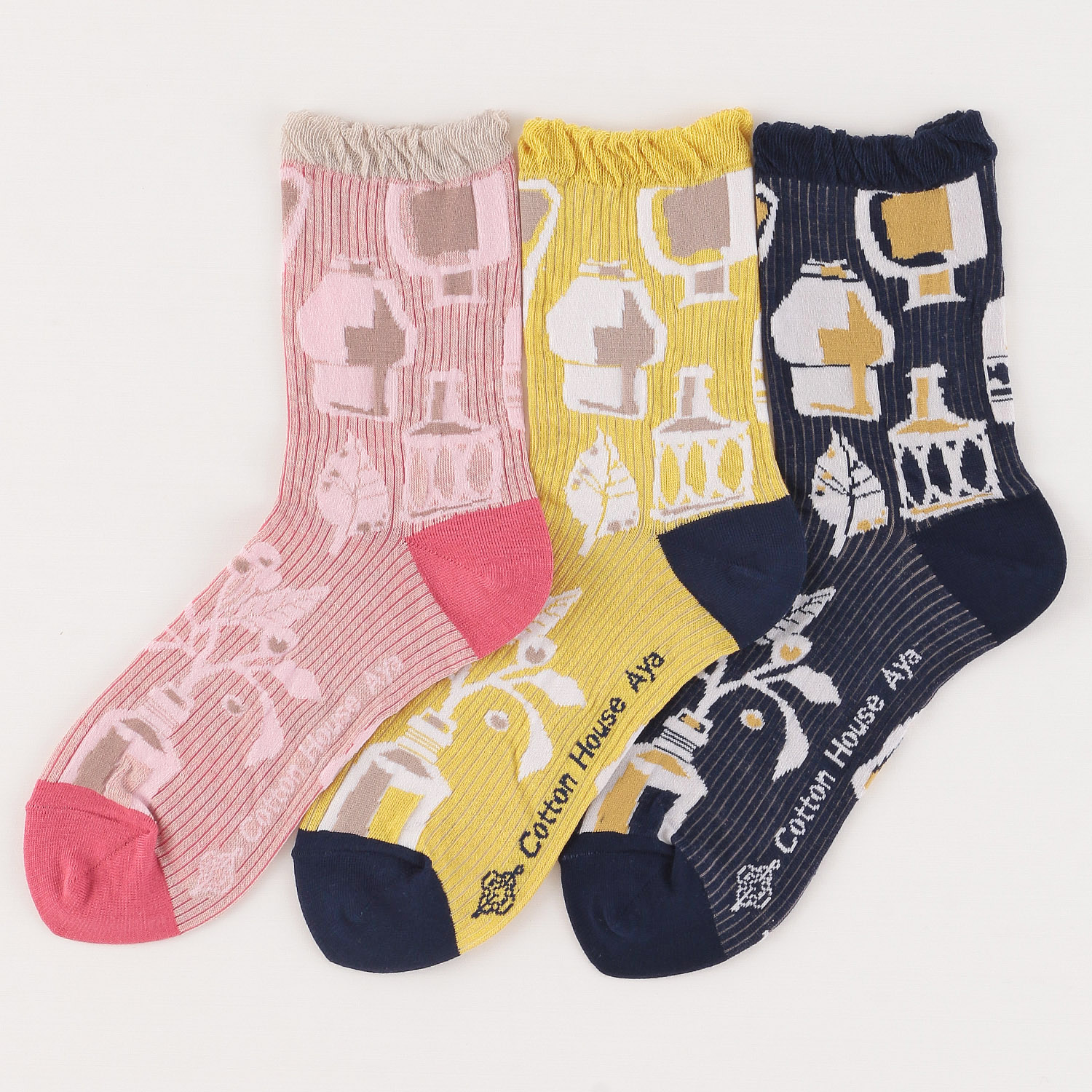 AYAソックス・花瓶の花