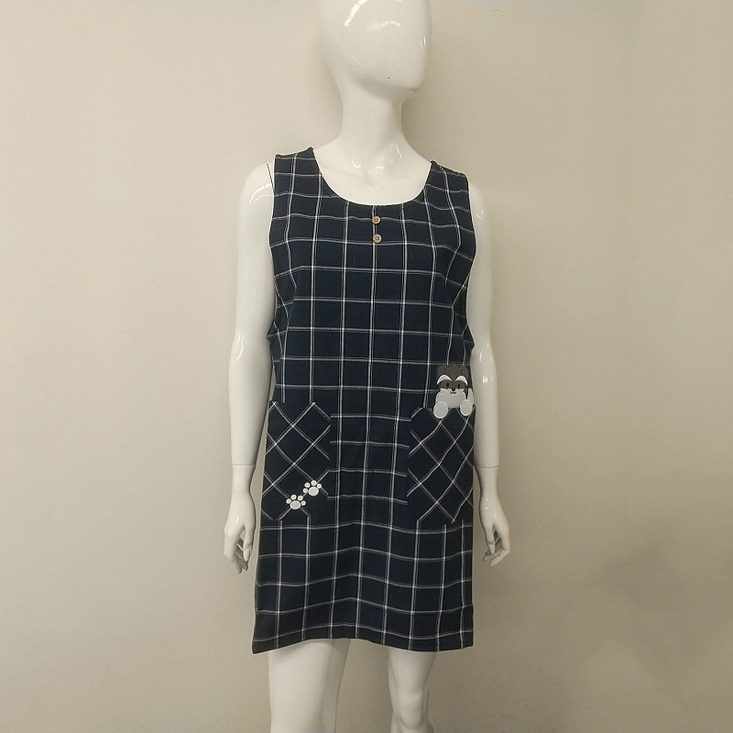 先染め シュナウザーアップリケ - 画像3