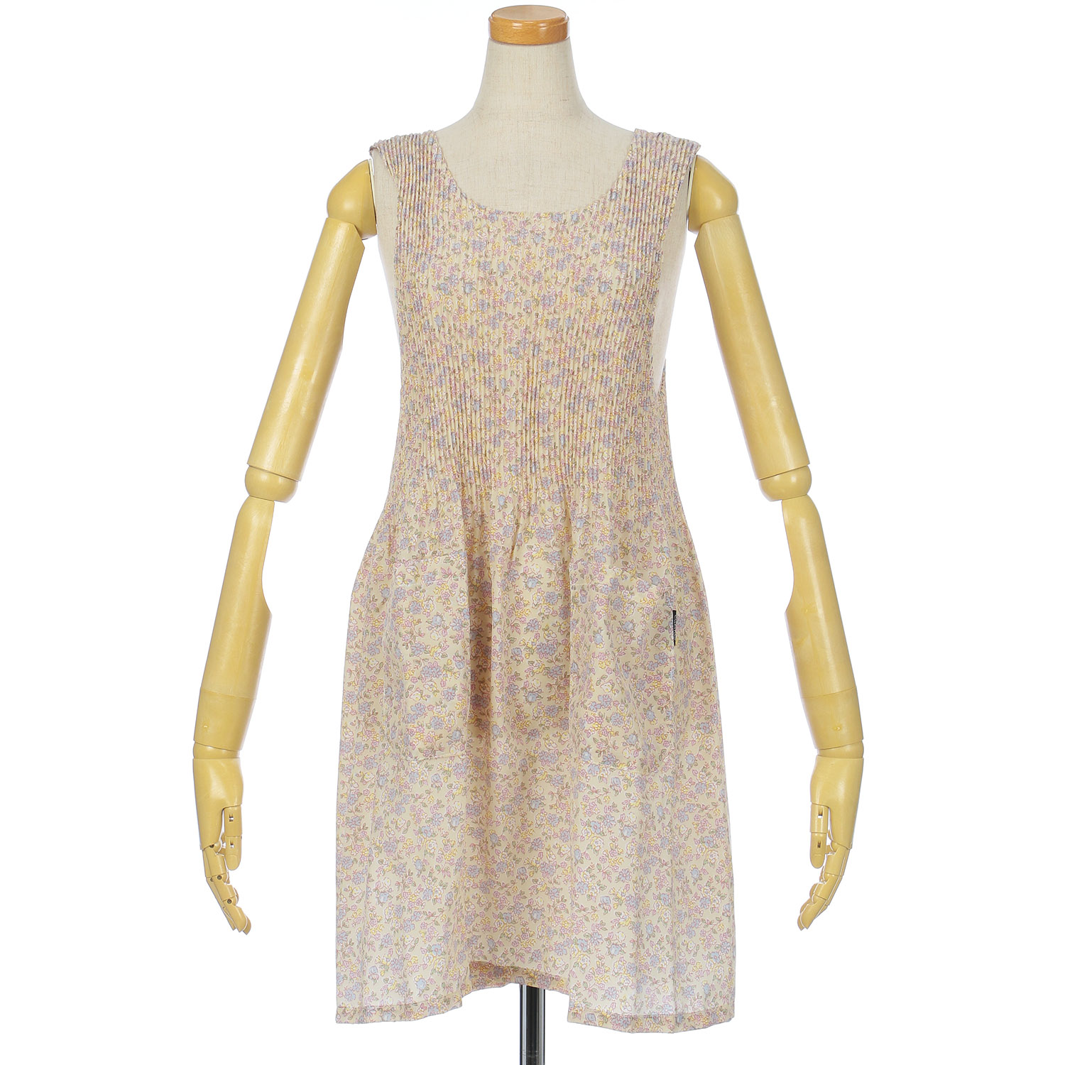 チリメンプリントプリーツエプロン - 画像2