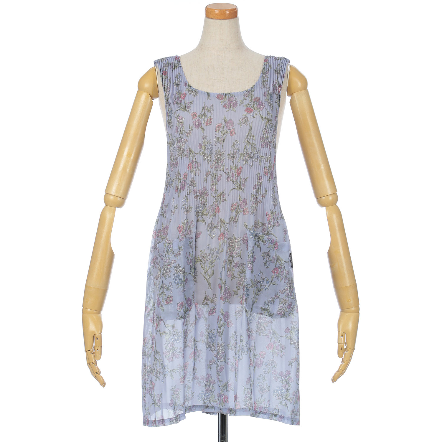 シフォンプリントプリーツエプロン - 画像4