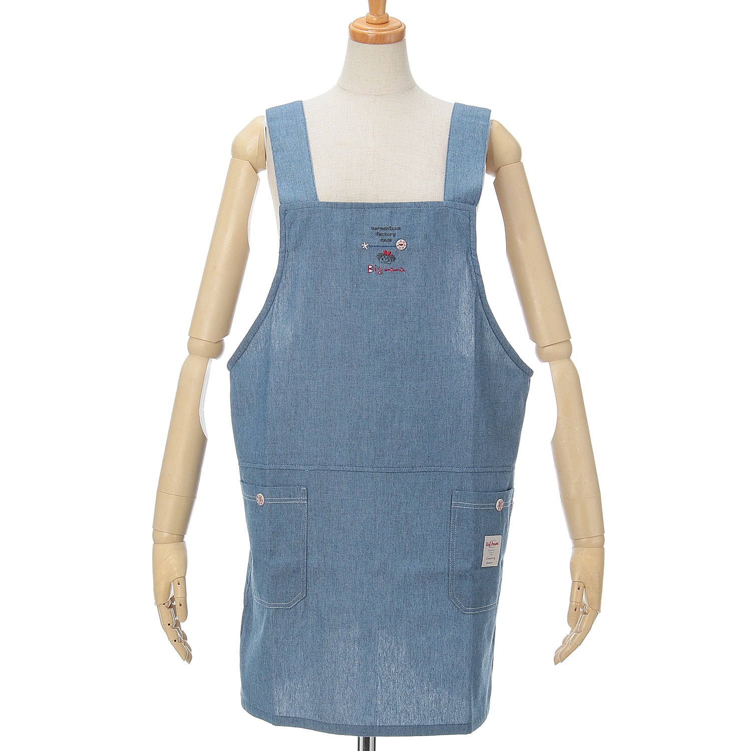 ビッグママ デニムH型エプロン - 画像1
