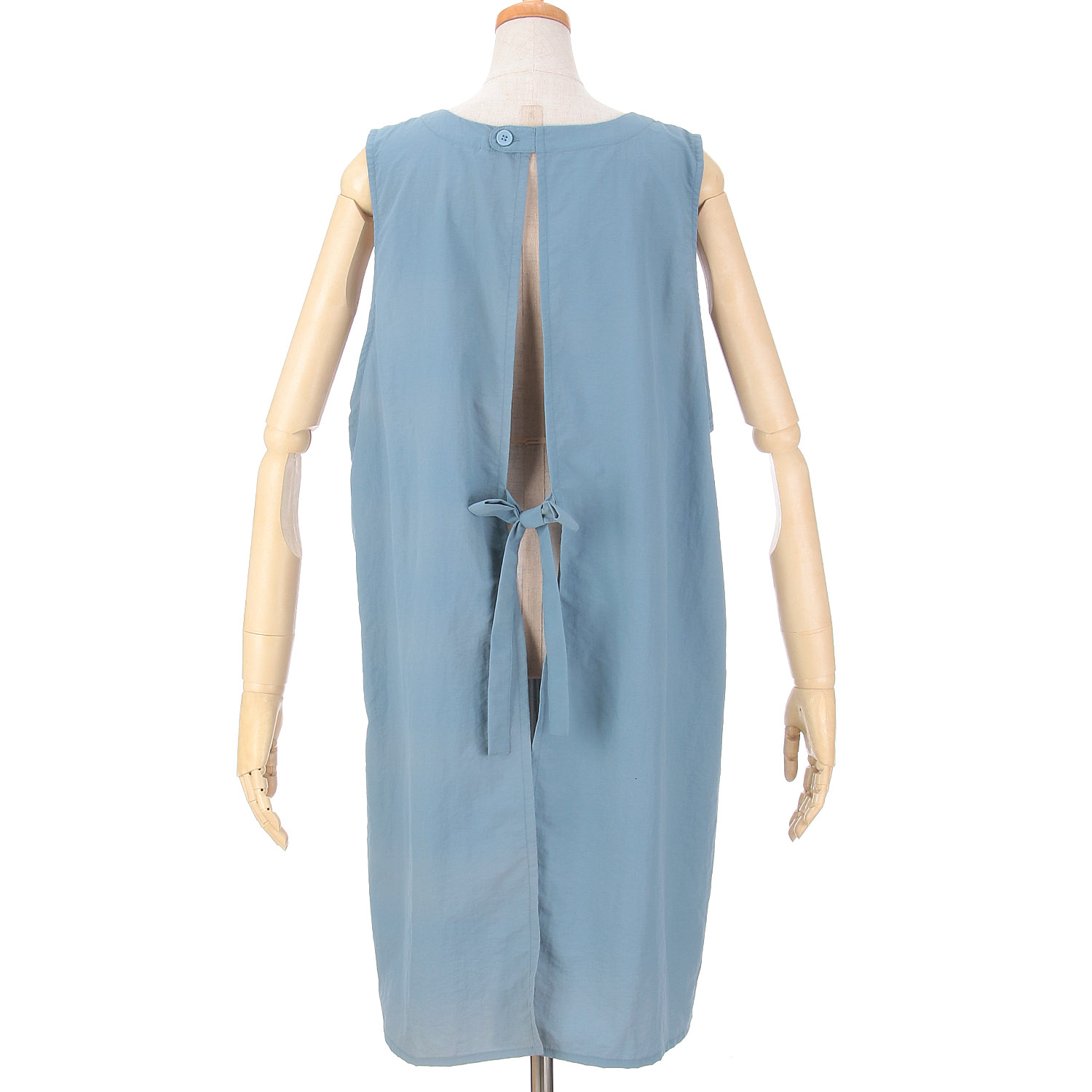 ナイロンフリル花モチーフ背あきエプロン - 画像16