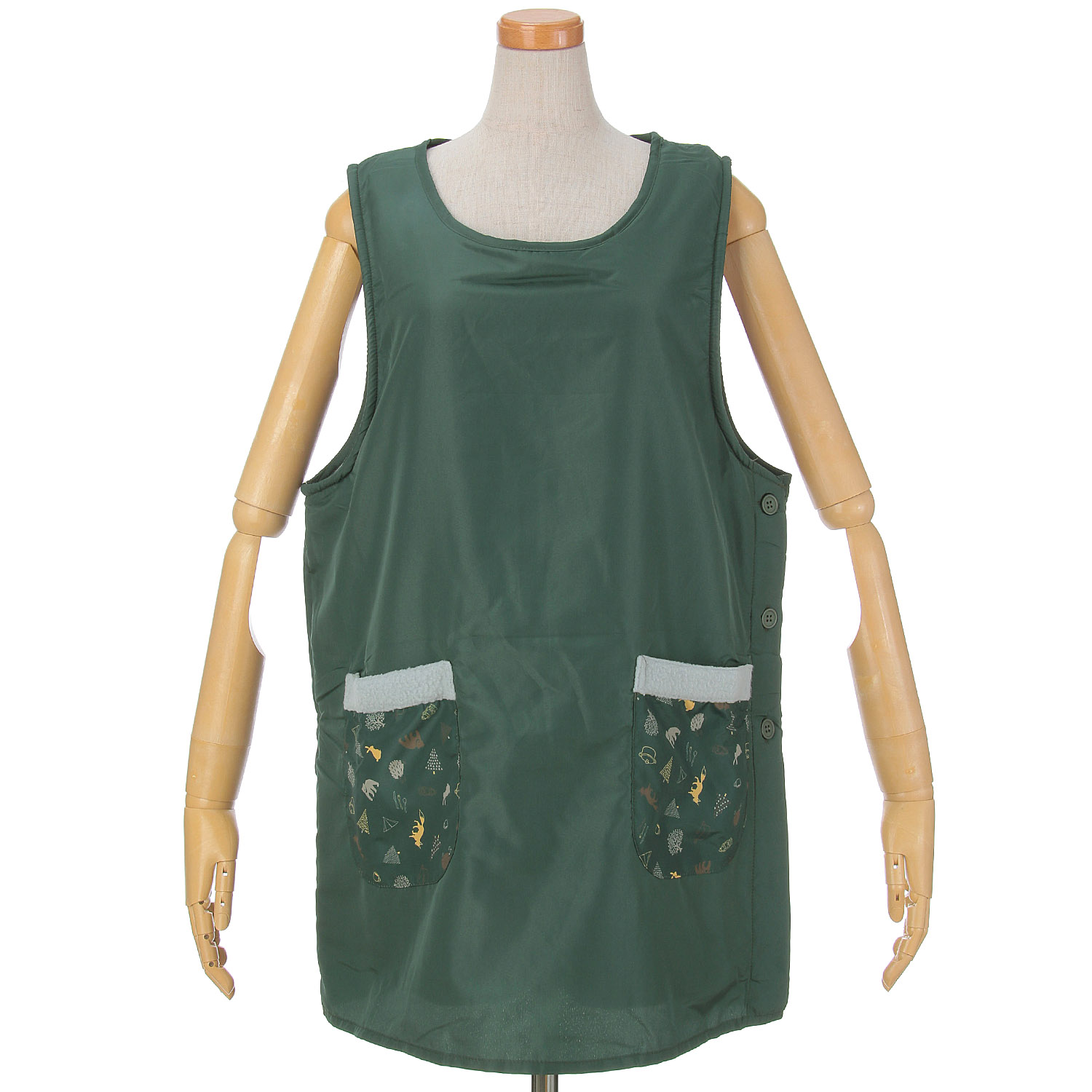 タフタ裏フリースタバード  無地×キャンプ