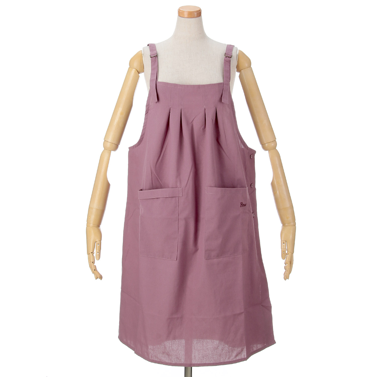 Fleur 先染めバックル肩紐エプロン - 画像2